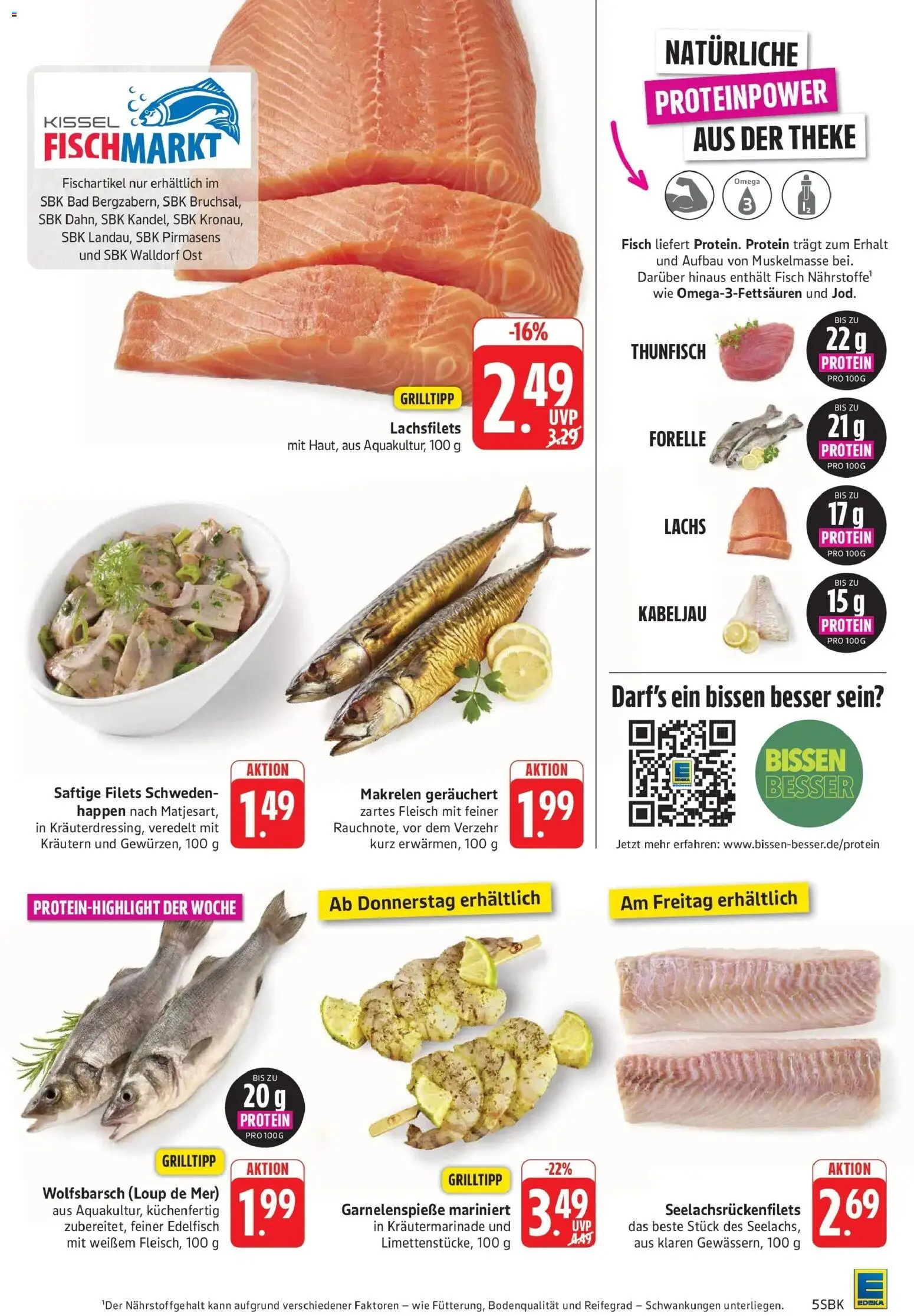 Edeka Prospekt Bruchsal – gültig ab 27.07.2026 | Seite: 5 | Produkte: Theke, Bad, Lachs, Fleisch