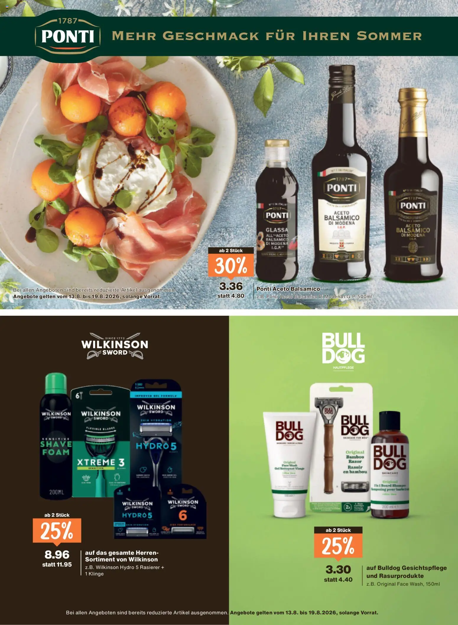 Migros aktionen Magazin – gültig ab 12.08.2026 | Seite: 26 | Produkte: Balsamico, Rasierer