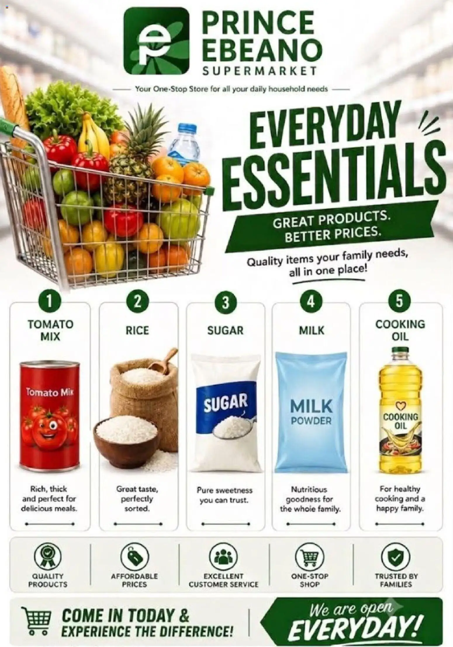 Prince Ebeano Supermarket Catalogue valid from 01/08/2026 | Page: 5 | Products: Sugar, Milk, Powder, Rice