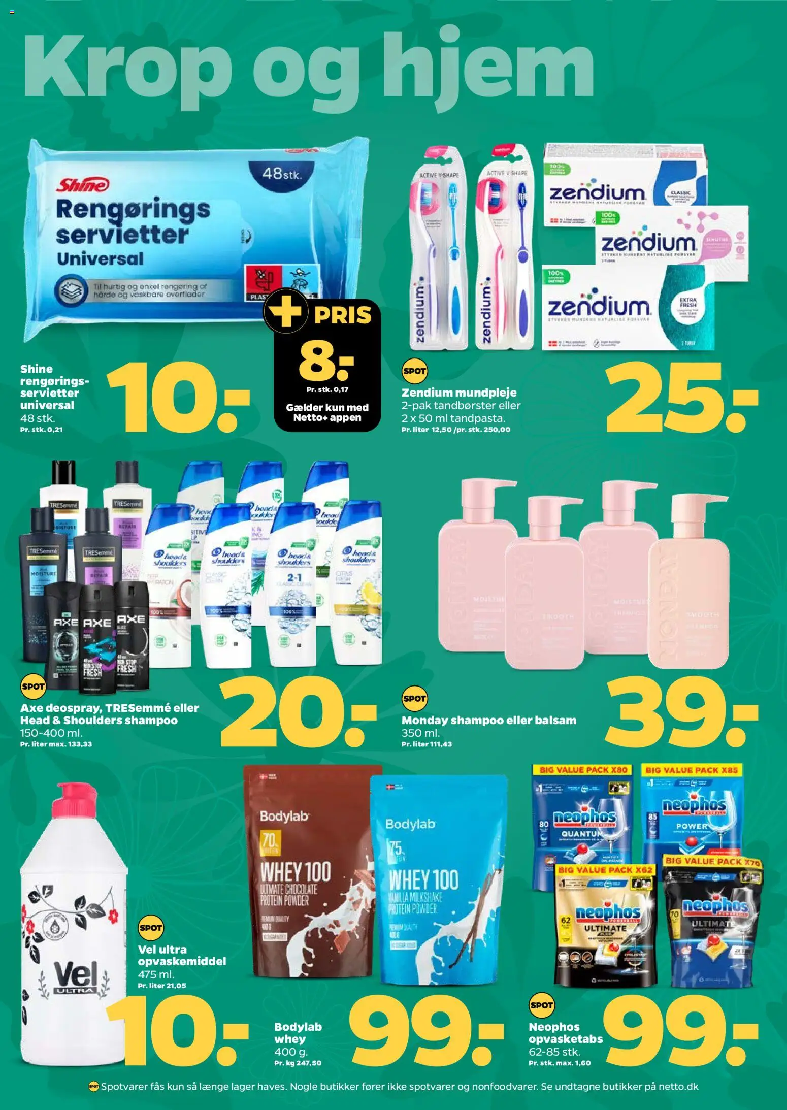 Netto tilbudsavis – gyldig fra 20.06.2026 | Side: 21 | Produkter: Shampoo, Balsam, Milkshake, Tablets