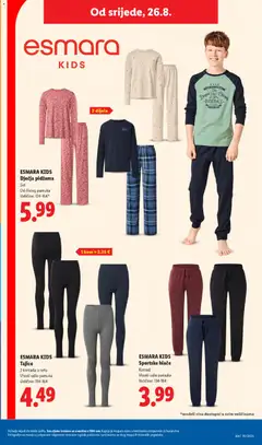 ESMARA KIDS Tajice, 2 komada u setu, Visoki udio pamuka, Veličine: 134-164 - Pregled kataloga iz trgovine Lidl, vrijedi od 24.08.2026 | Stranica: 35