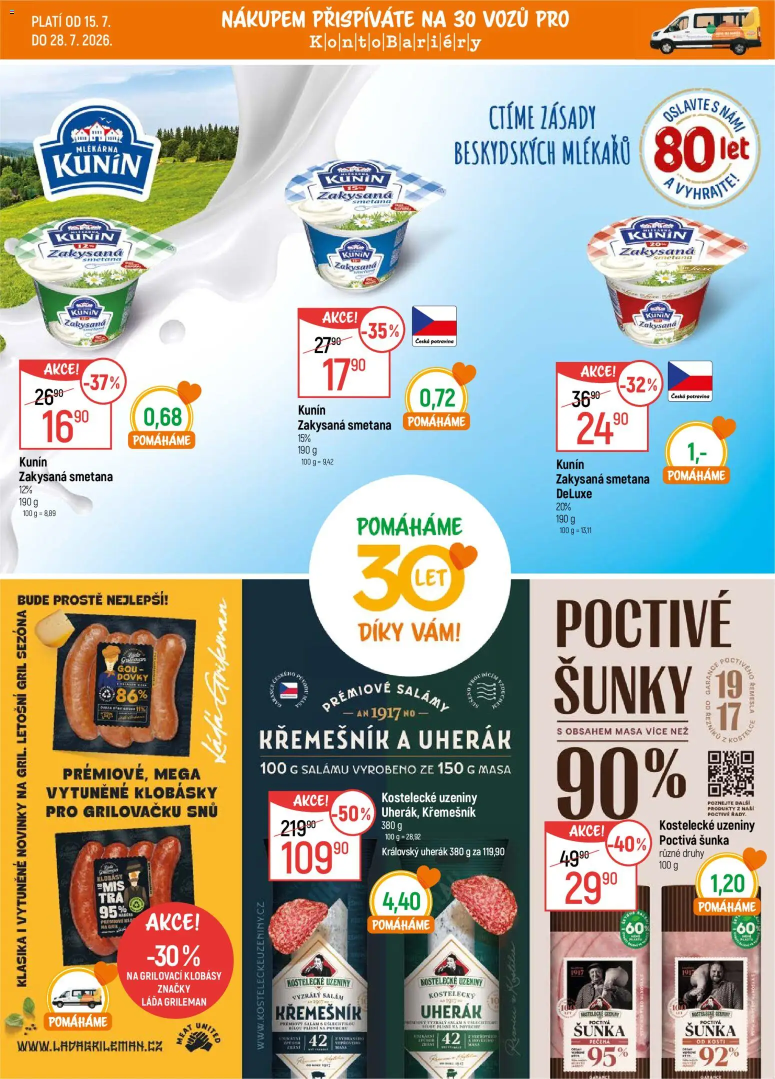 Globus leták od 15.07.2026 | Strana: 14 | Produkty: Uherák, Uzeniny, Deluxe, Gril
