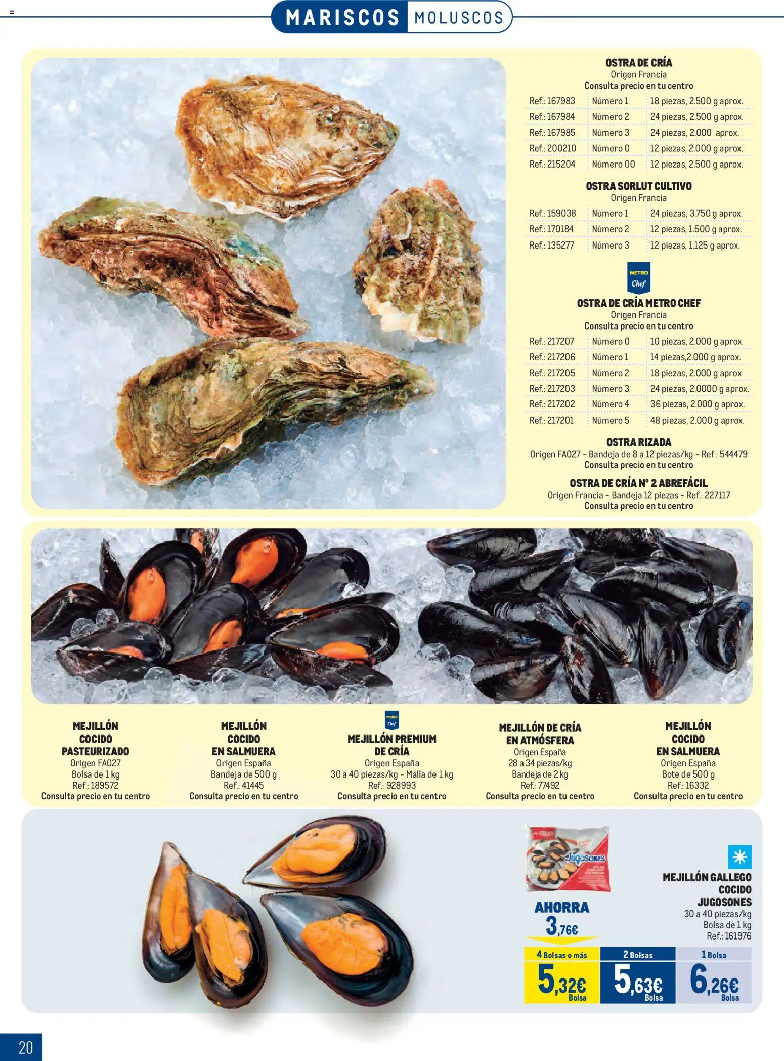 Makro Pescados │ válido desde el 06/07/2026 | Página: 20 | Productos: Bolsa, Bandeja