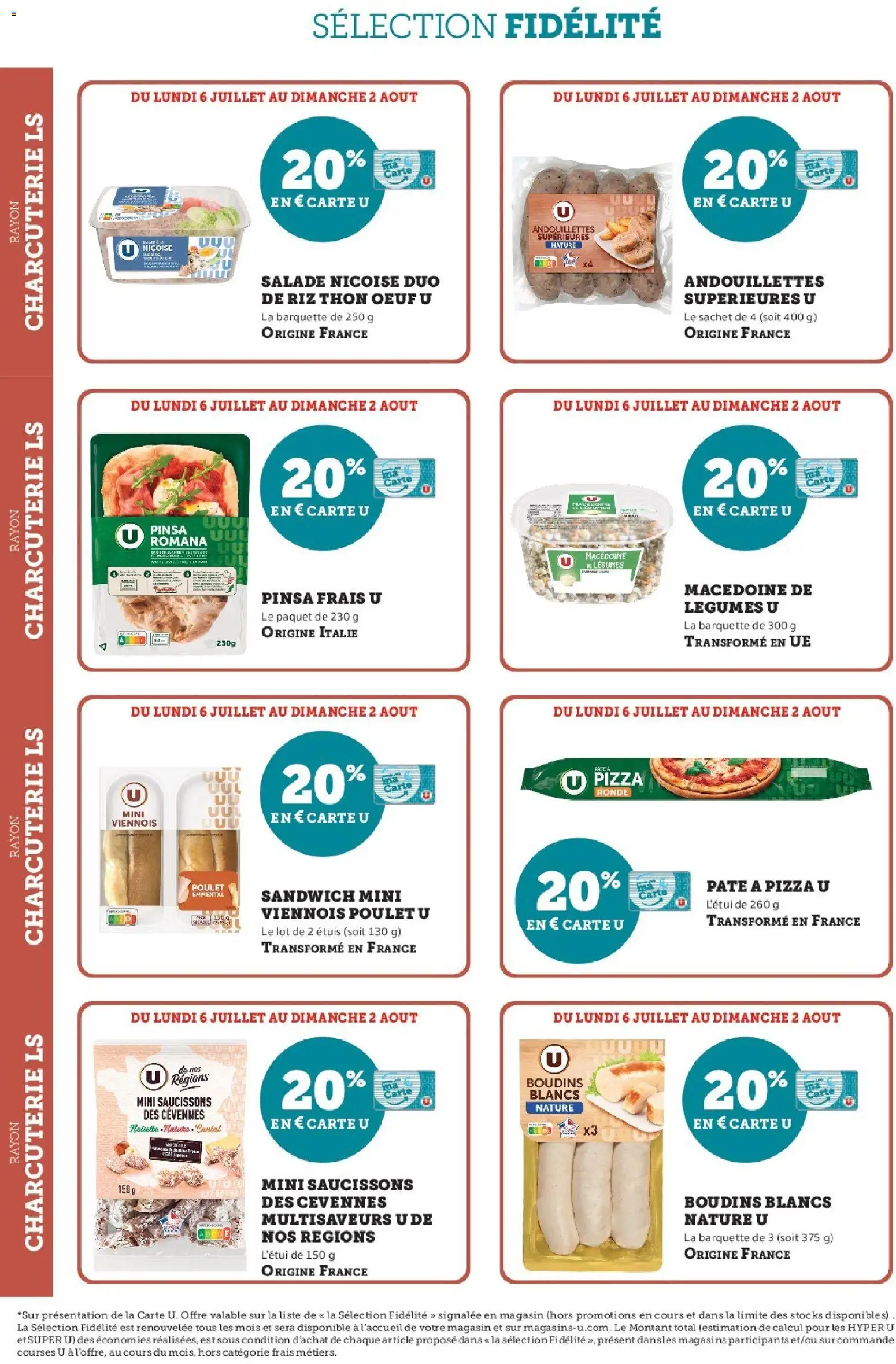 {H1} | Page: 2 | Produits: Salade, Pinsa, Sandwich, Emmental