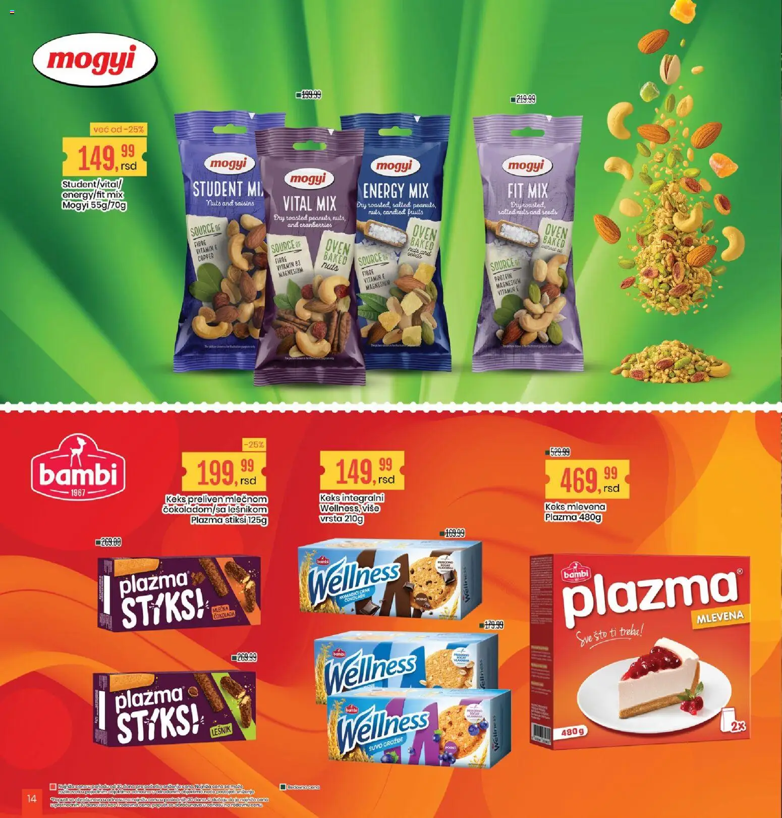 Aroma Market katalog - važi od 25.09.2026 | Strana: 14 | Proizvode: Protein, Keks, Lešnik, Mlečna čokolada
