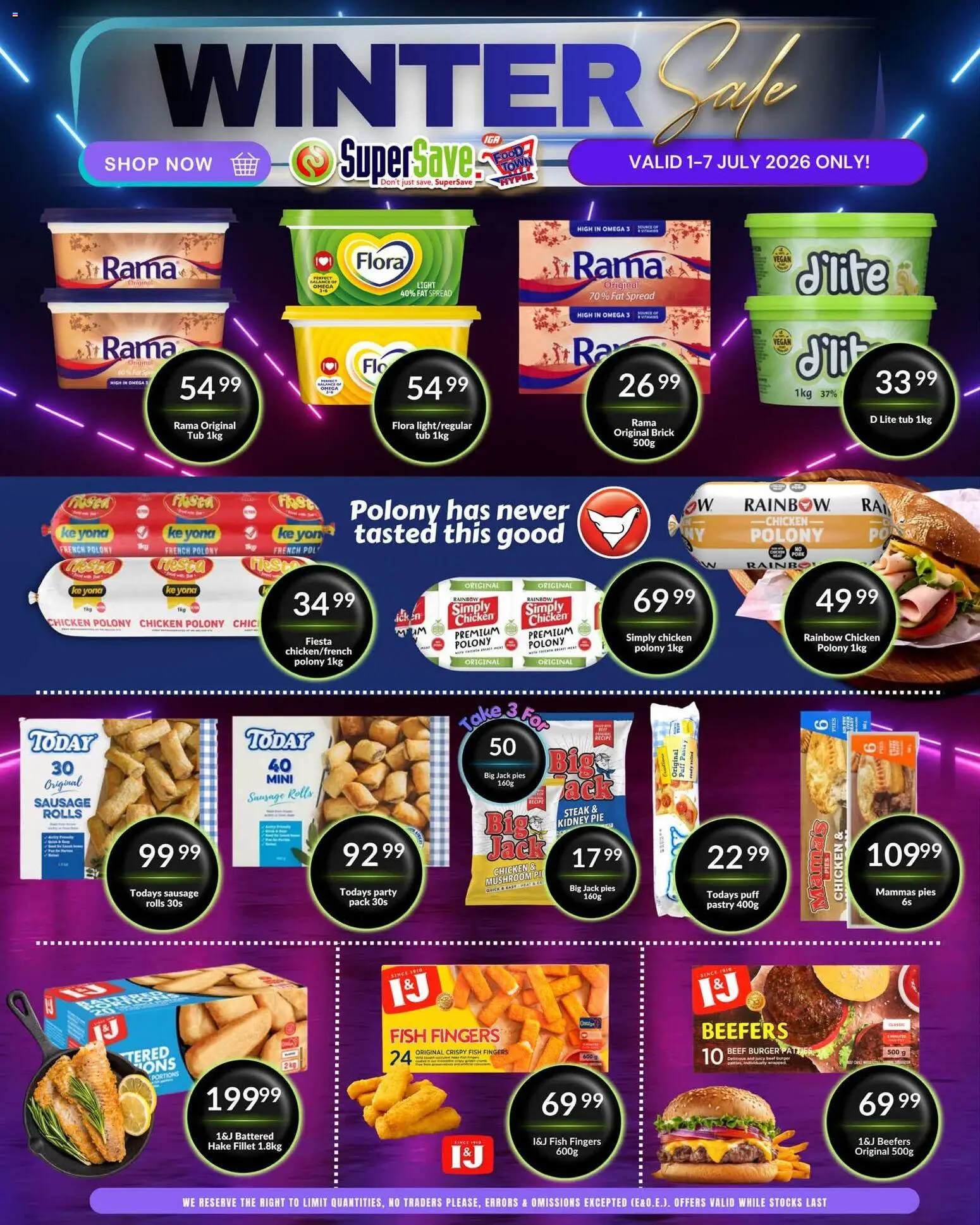 New Super Save catalogue – valid from 01/07/2026 | Page: 23 | Products: Steak, Chicken, Fat spread, Sausage