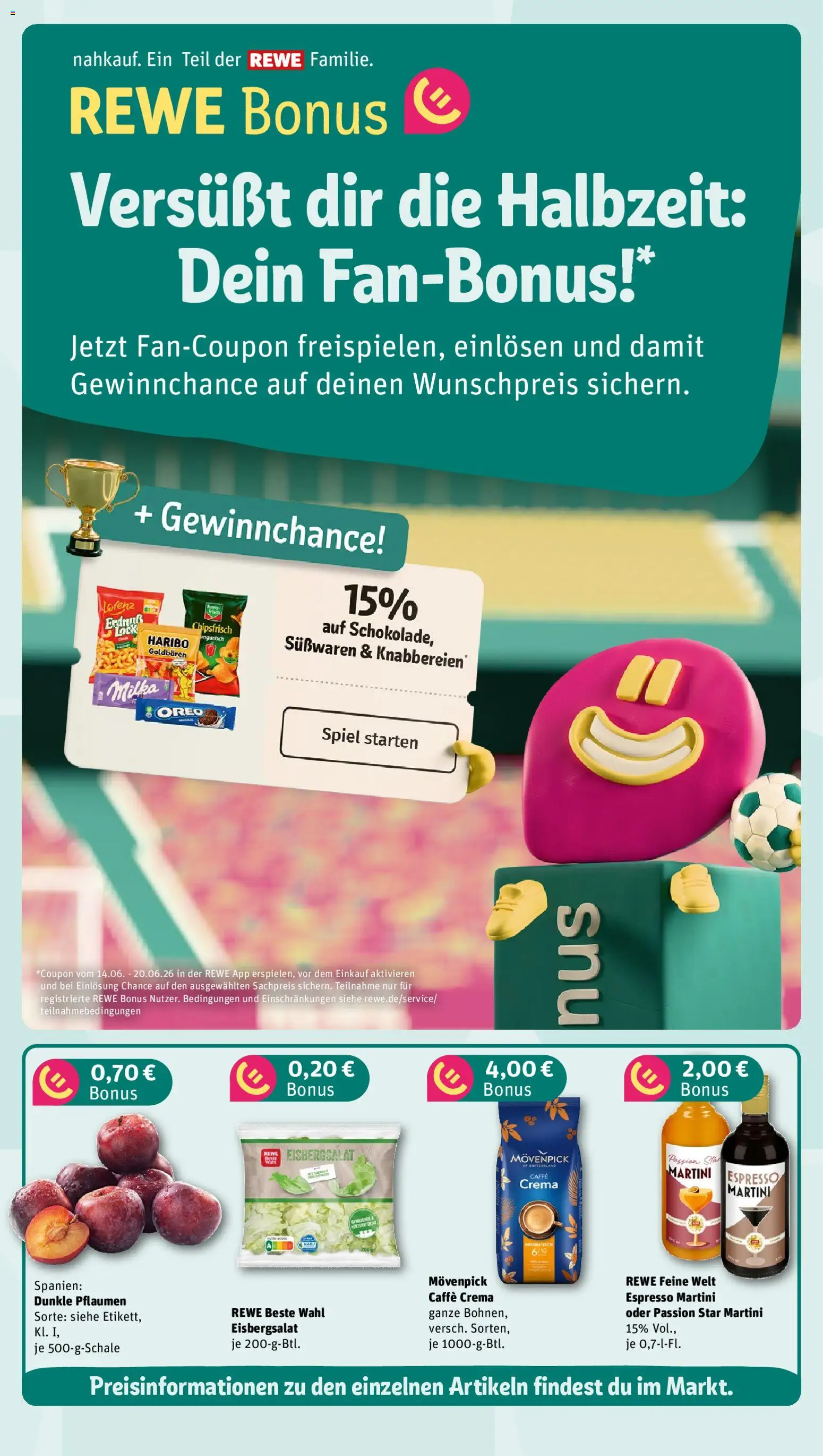 Rewe Prospekt | 15.06.2026 | Wie erhält man einen begrenzten Rabatt? | Deutschland