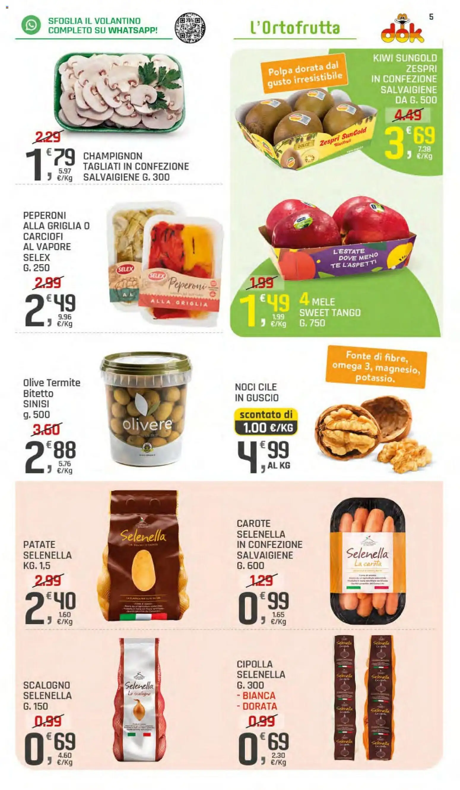 Volantino DOK del 11/09/2026 | Pagina: 5 | Prodotti: Tè, Patate, Olive, Omega