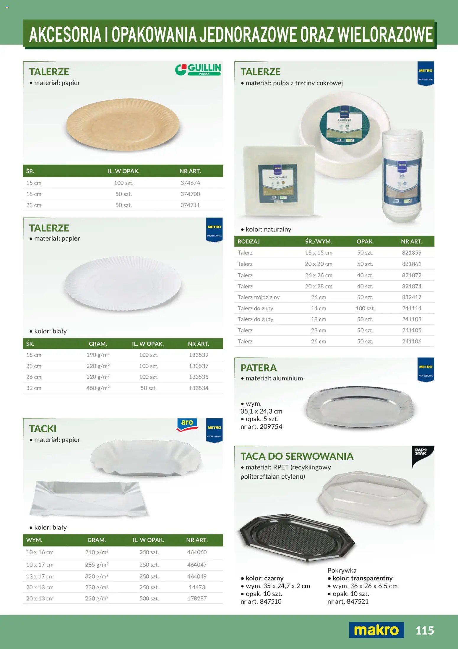 Makro Gazetka - Profesjonalna Gastronomia od 01.02.2026 | Strona: 115 | Produkty: Zupy, Talerze
