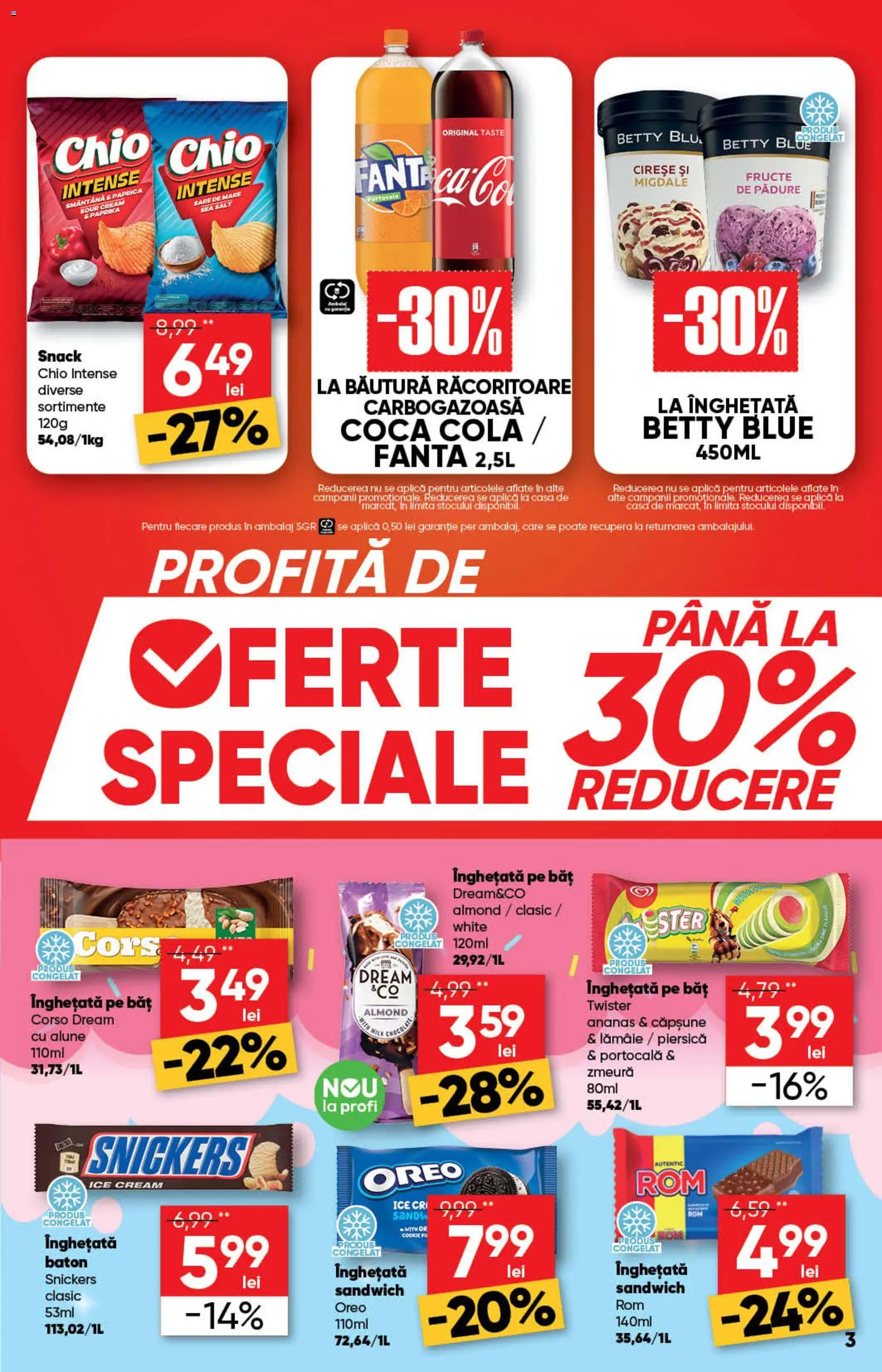 Noul catalog Profi – valabil de la 10.06.2026 | Pagină: 3 | Produse: Zmeură, Ananas, Smântână, Lămâie