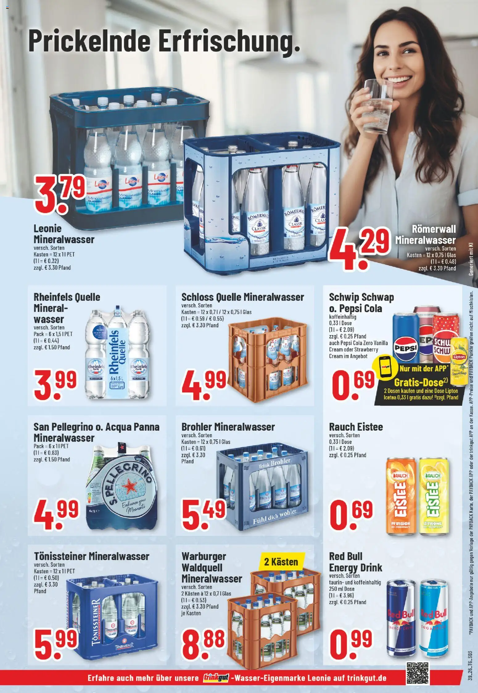 Trinkgut Prospekt – gültig ab 21.09.2026 | Seite: 3 | Produkte: Cola, Schwip schwap, Zitrone, Pfirsich