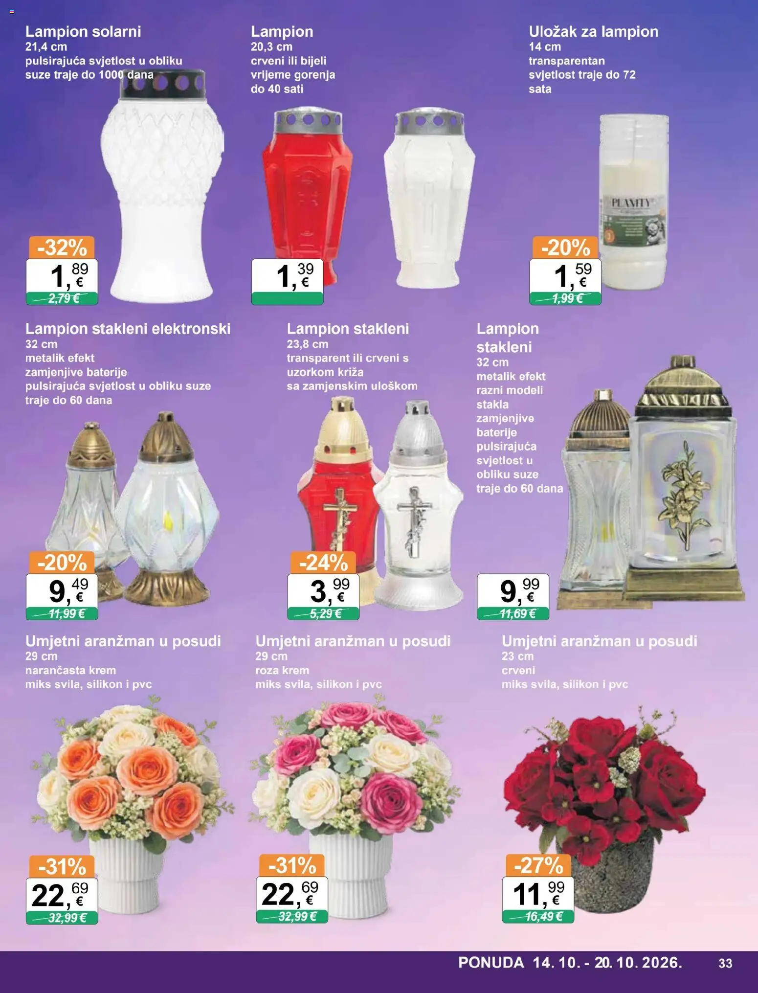 KTC katalog | vrijedi od 14.10.2026 | Stranica: 33 | Proizvodi: Lampion, Baterije