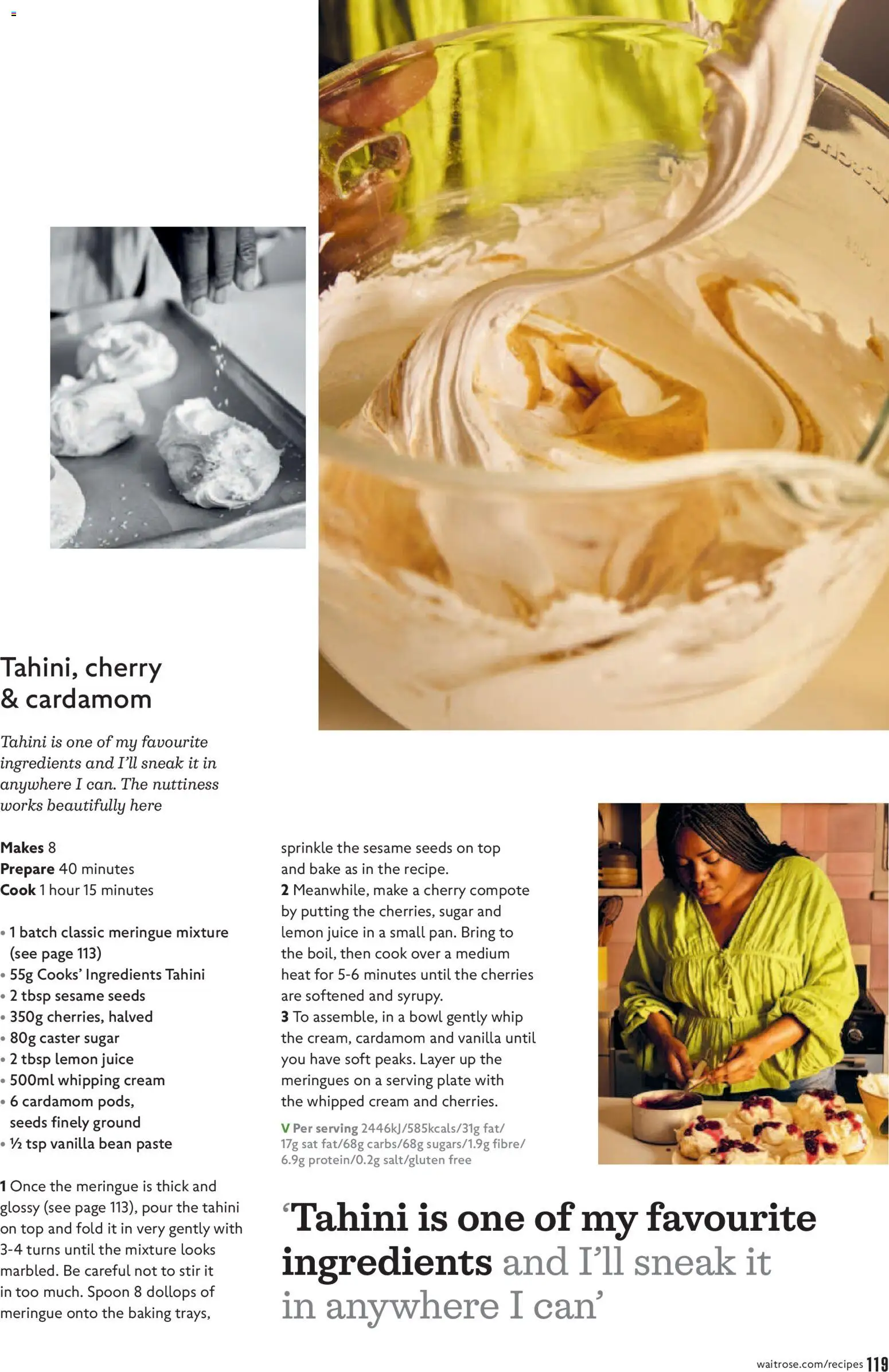 {H1} | Page: 119 | Products: Ingredients, Whipping cream, Lemon, Vanilla