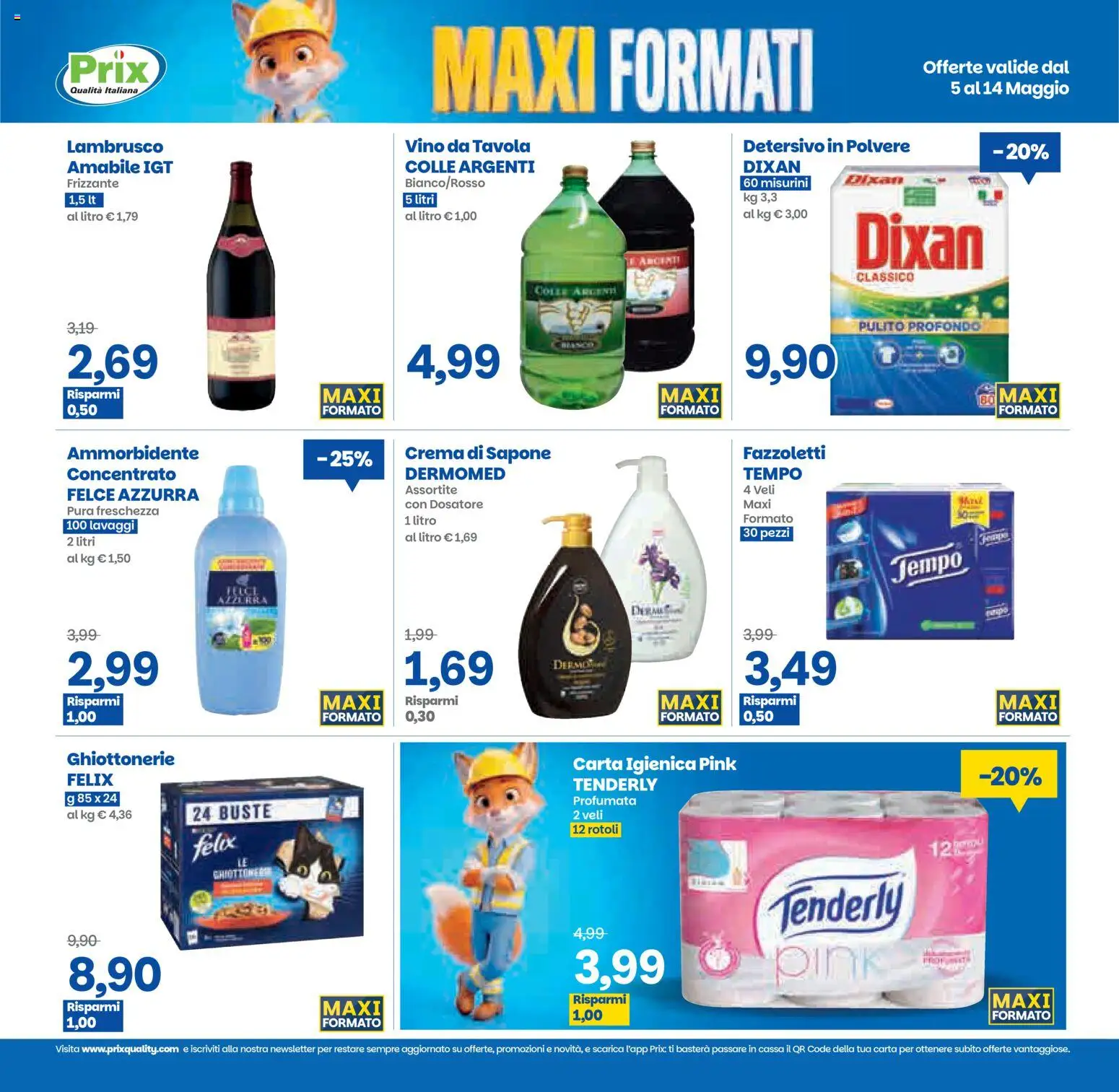 Volantino Prix del 05.05.2026 | Pagina: 6 | Prodotti: Crema, Sapone, Detersivo in polvere, Fazzoletti