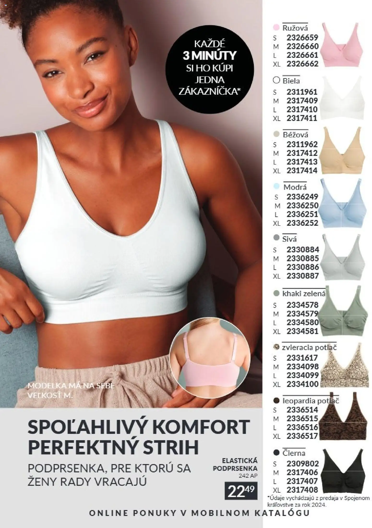 Nové Avon akcie – leták je platný od 01.07.2026 | Strana: 191 | Produkty: Podprsenka