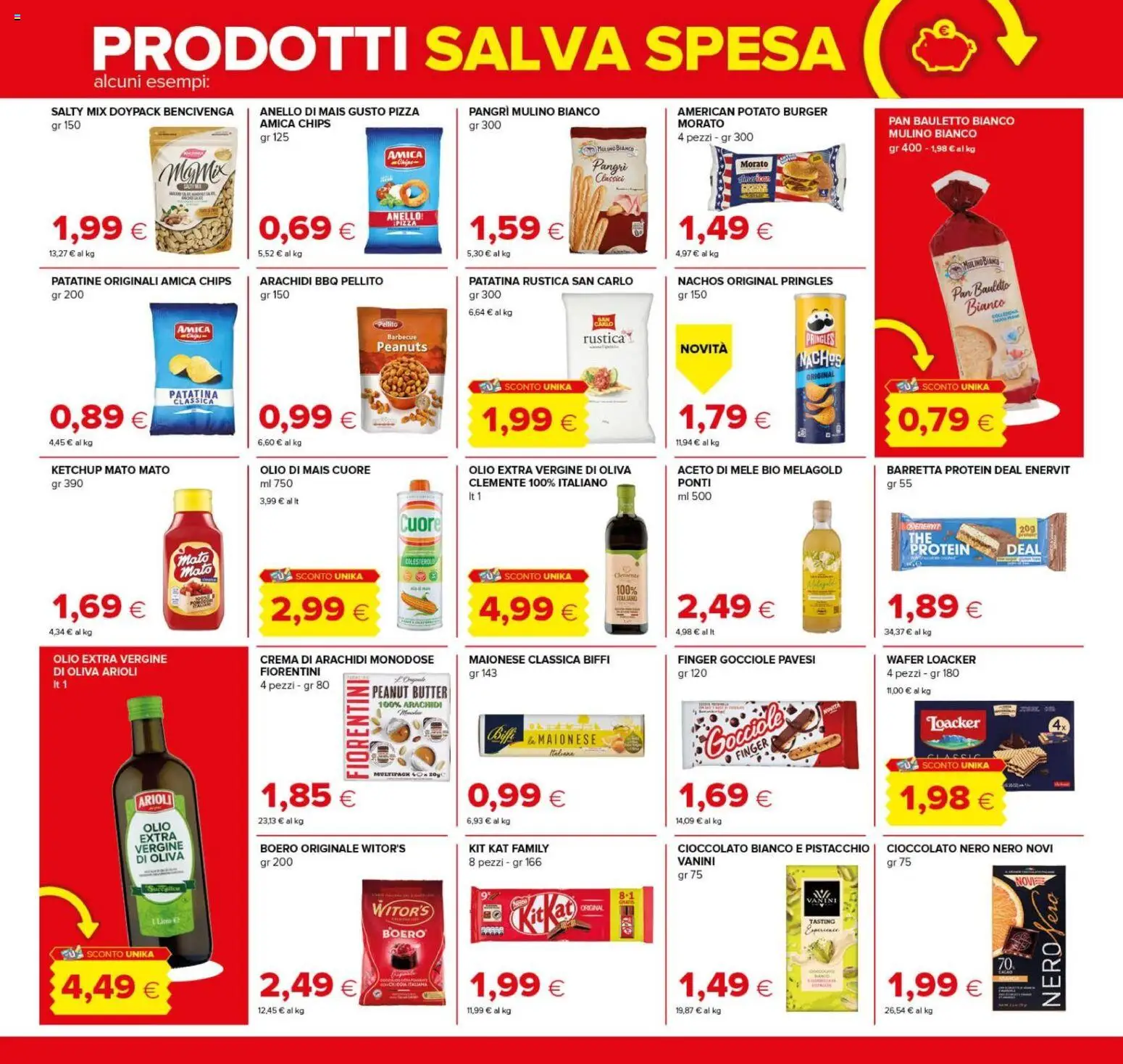 Volantino Oasi del 08/10/2026 | Pagina: 13 | Prodotti: Patatine, Ketchup, Olio extra vergine, Arachidi