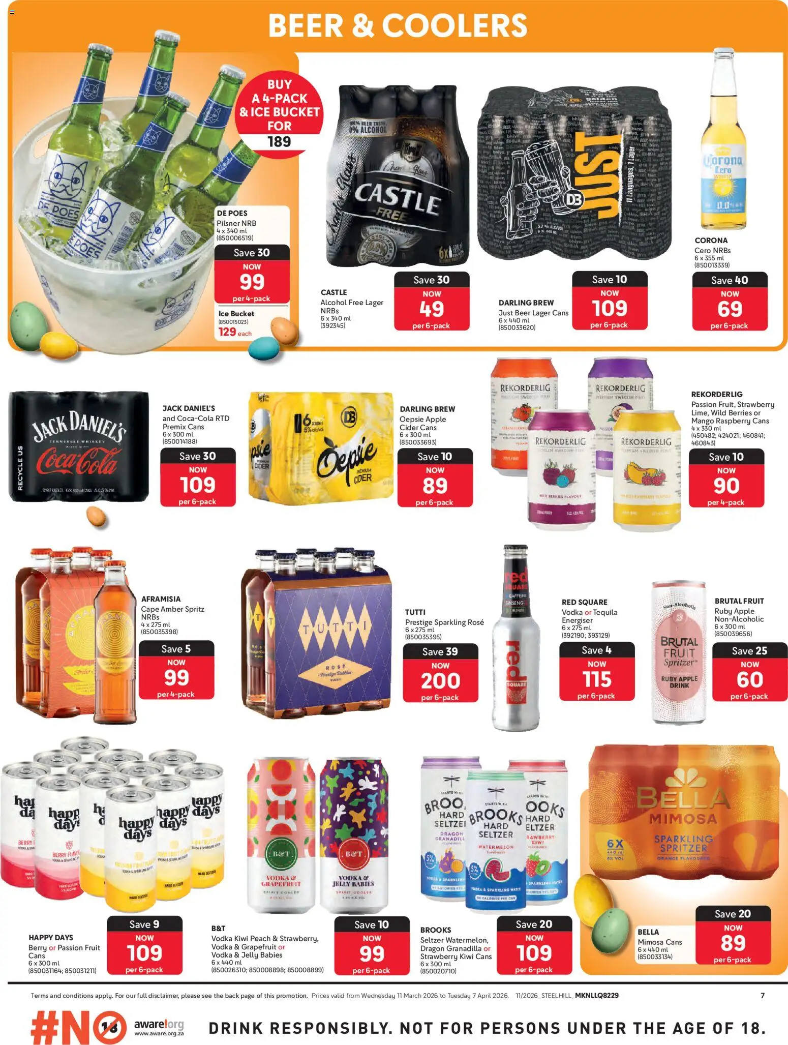New Makro catalogue – valid from 11.03.2026 | Page: 7 | Products: Cider, Kiwi, Vodka, Grapefruit