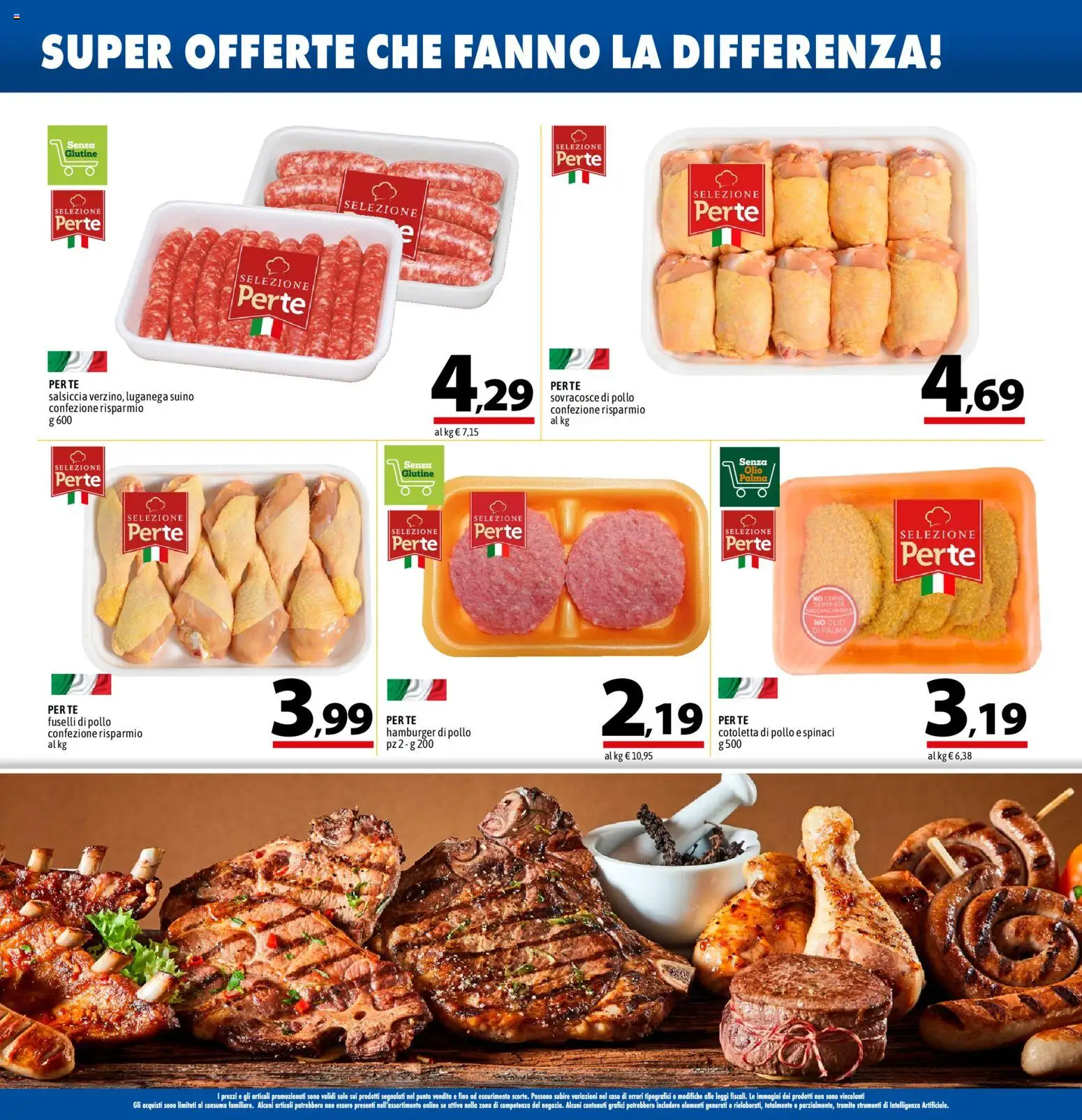 Volantino A&O del 17/09/2026 | Pagina: 2 | Prodotti: Senza glutine, Pollo, Suino, Olio