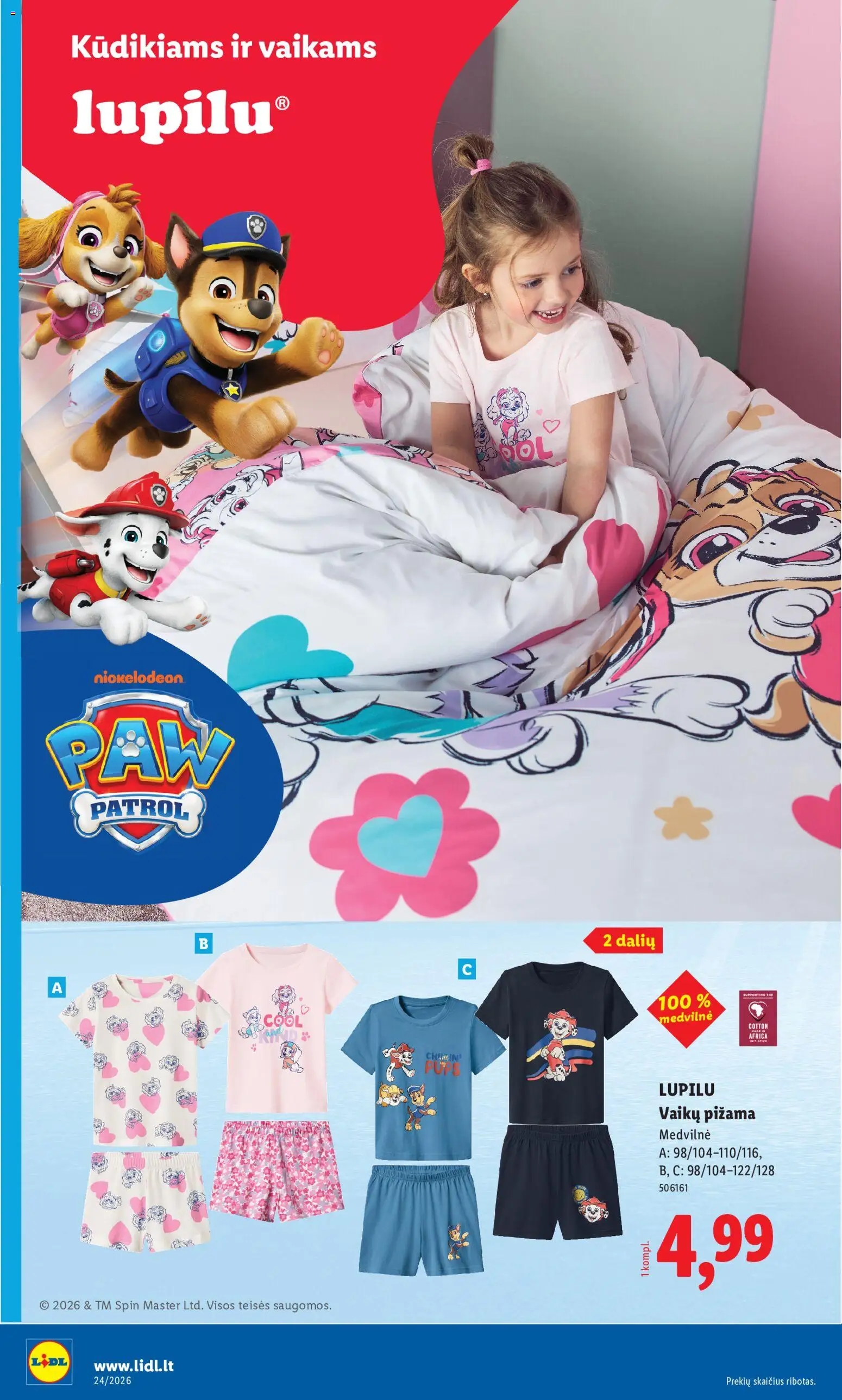 LIDL akcijos nuo 08.06.2026 | Puslapis: 12 | Prekių: Pižama