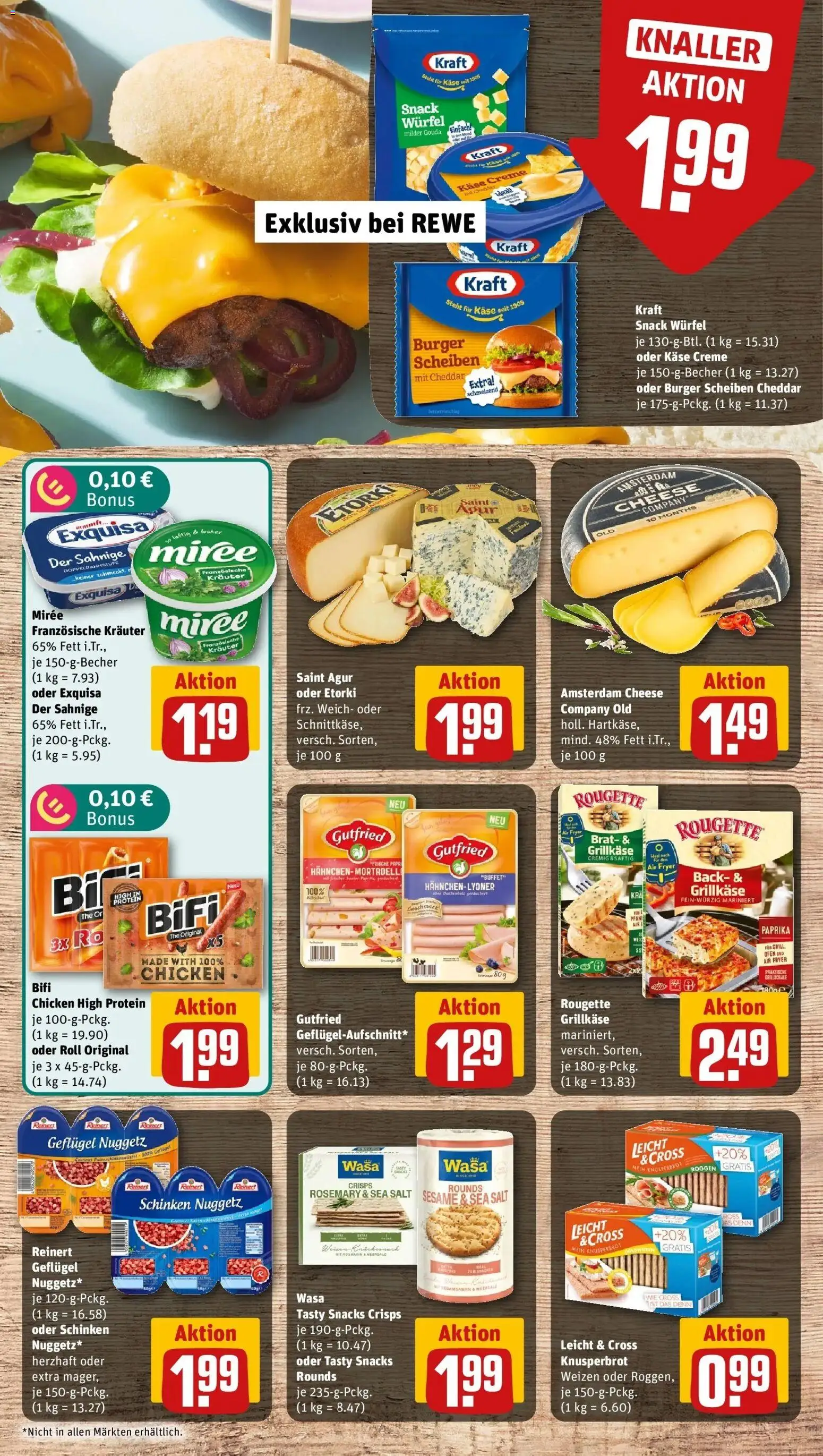 REWE Prospekt ab 14.09.2026 zum Blättern » Angebote | Seite: 7 | Produkte: Ofen, Burger, Exquisa, Paprika