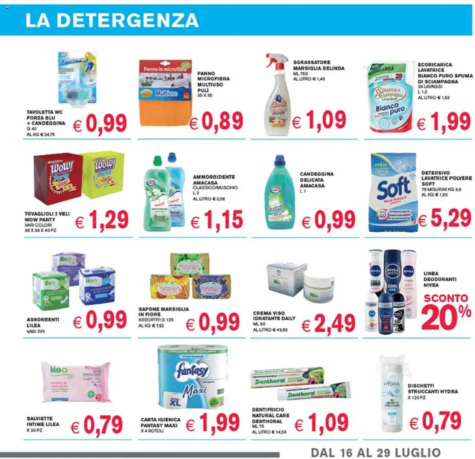 Volantino Coal del 16/07/2026 | Pagina: 11 | Prodotti: Crema, Carta igienica, Tavoletta wc, Ammorbidente