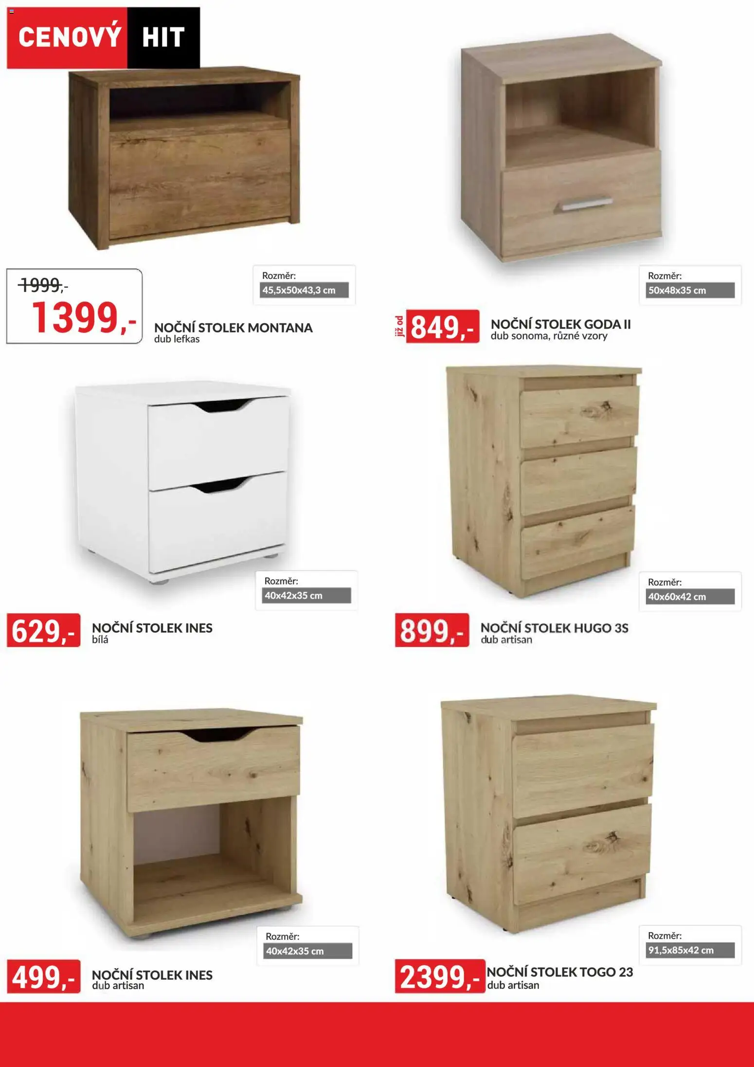BAUMAX leták - Vaše bydlení, vaše pravidla od 01.07.2026 | Strana: 75 | Produkty: Noční stolek, Stolek