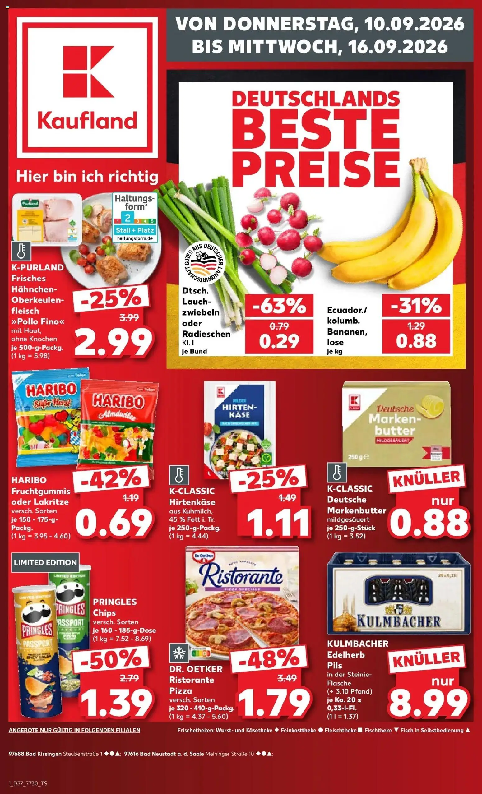 Prospekt Kaufland ab 10.09.2026 » Angebote Online zum Blättern | Seite: 1 | Produkte: Bad, Fisch, Pringles, Chips