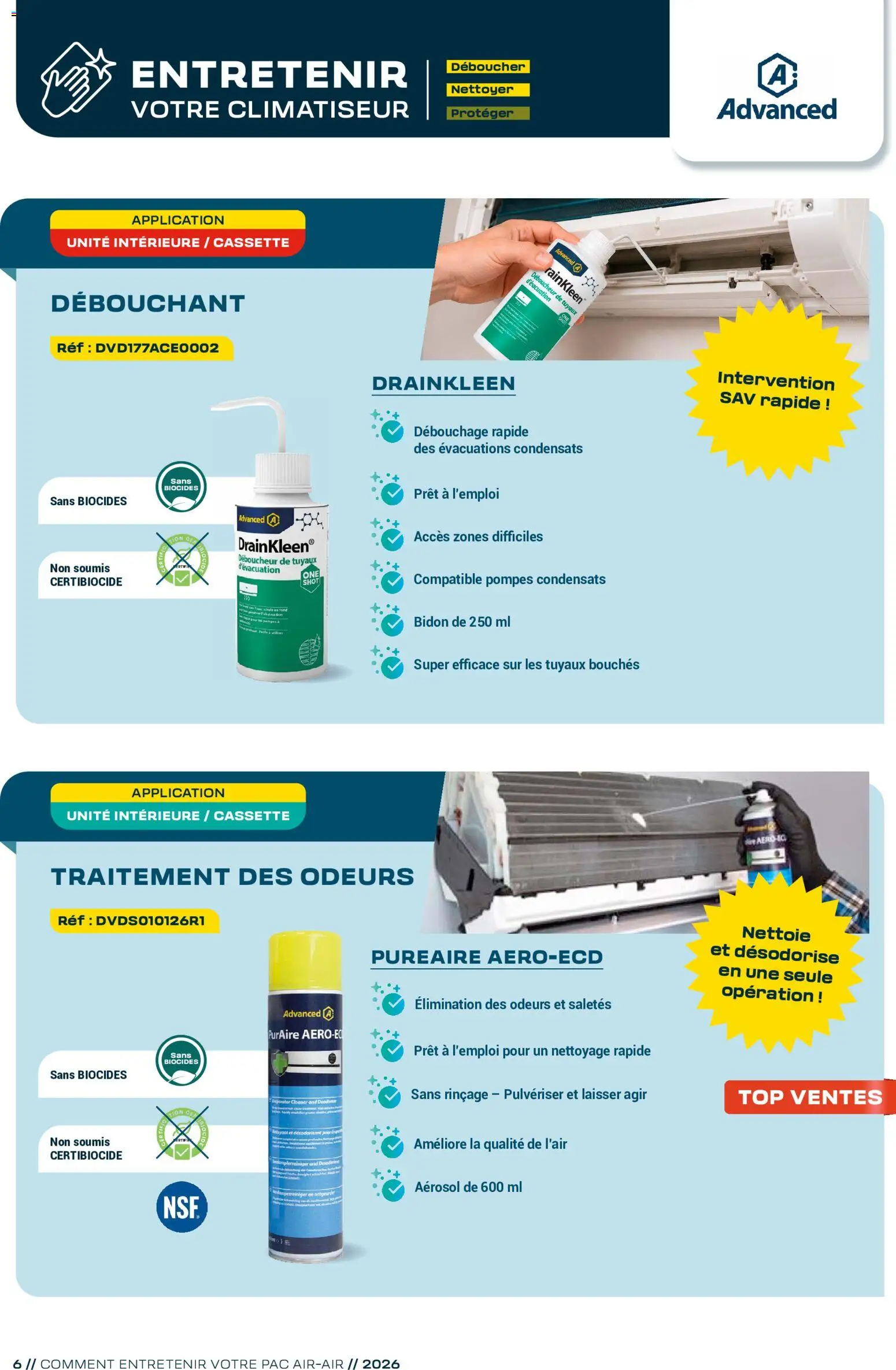 {H1} | Page: 6 | Produits: Désodorisant, Climatiseur