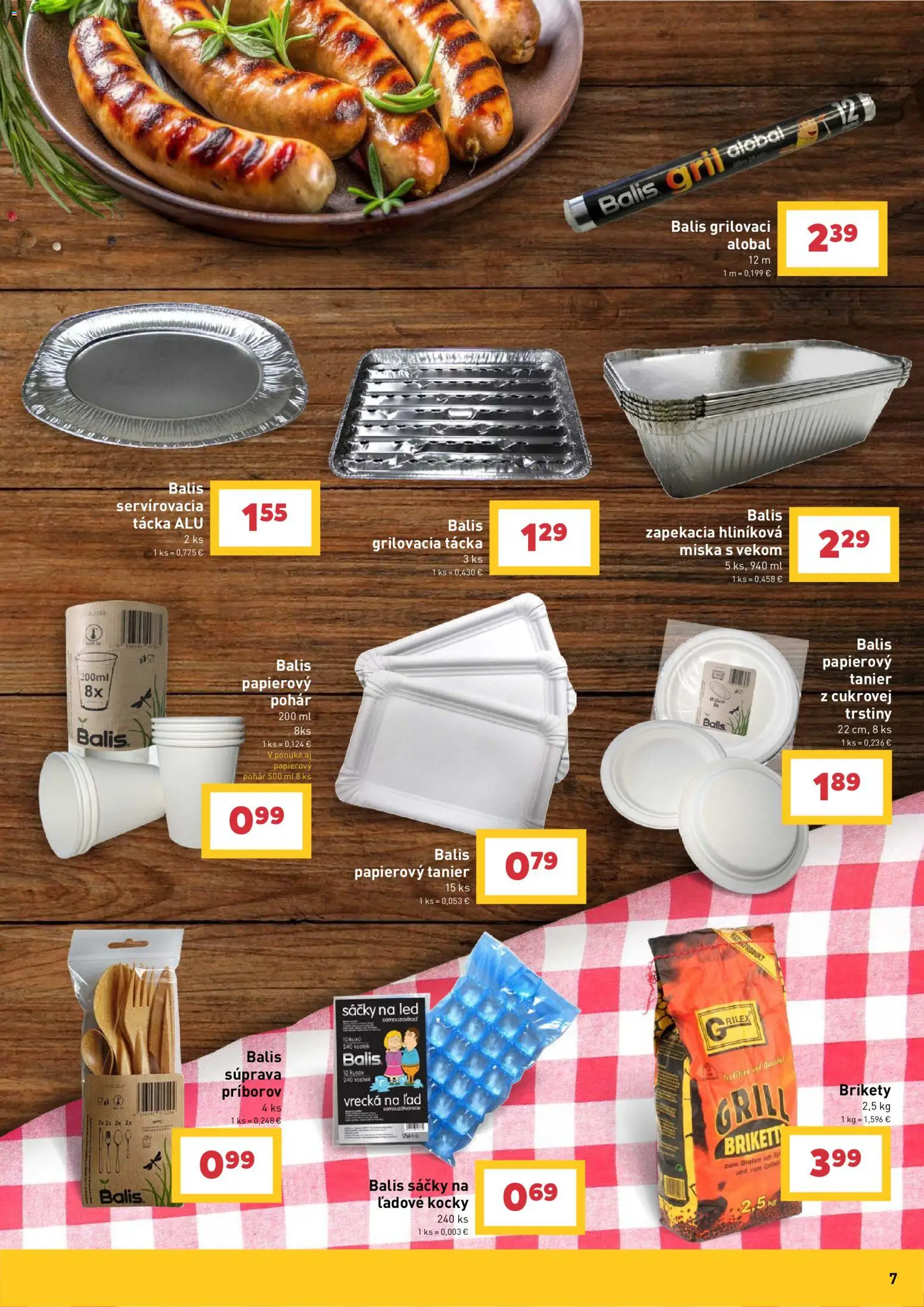 Nové Billa akcie – leták je platný od 08.07.2026 | Strana: 7 | Produkty: Led, Brikety
