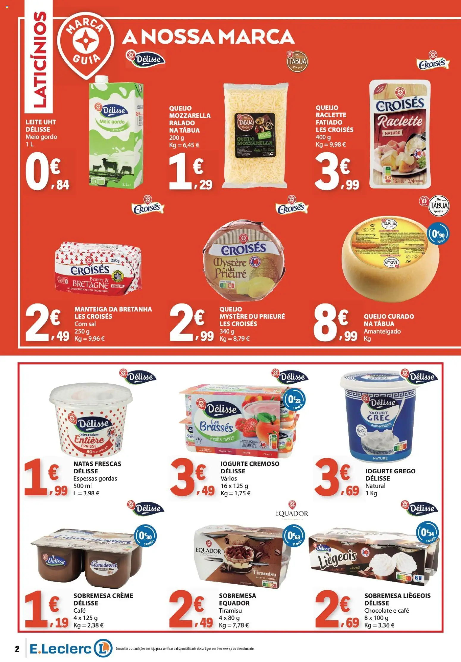E.Leclerc - Folheto Especial Eco e Marca Guia │ válido de 08/09/2026 | Página: 14 | Produtos: Queijo, Café, Creme, Natas