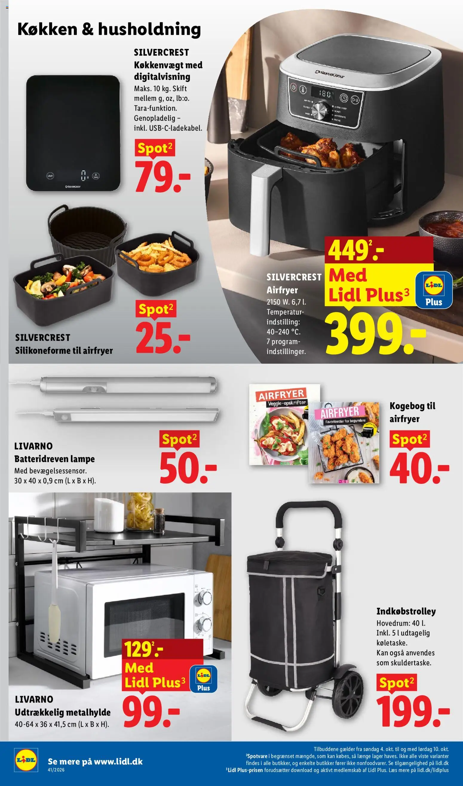 Lidl tilbudsavis – gyldig fra 04/10/2026 | Side: 20 | Produkter: Lampe, Søm, Køkkenvægt
