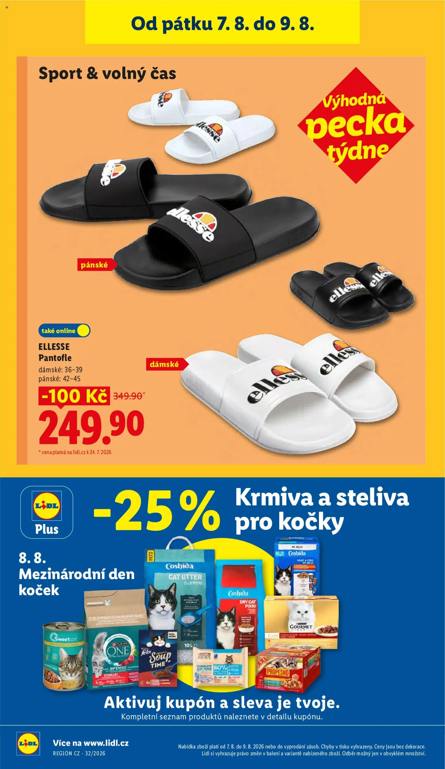 Lidl leták od 06.08.2026 | Strana: 40 | Produkty: Propesko, Purina one sterilcat, Gourmet Gold, Krmivo pro psy