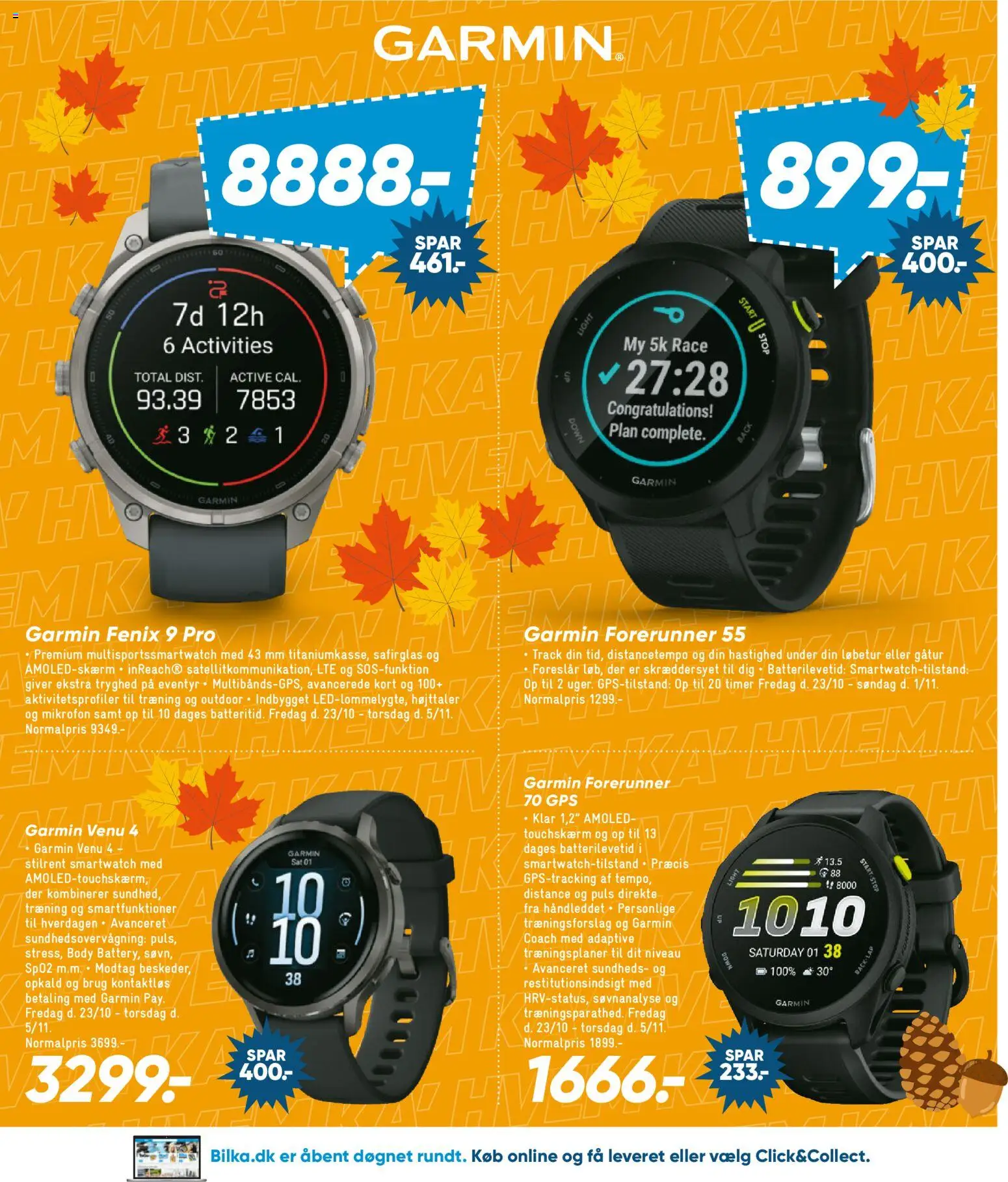 Bilka tilbudsavis – gyldig fra 23/10/2026 | Side: 46 | Produkter: GPS, Mikrofon, Højttaler, Smartwatch