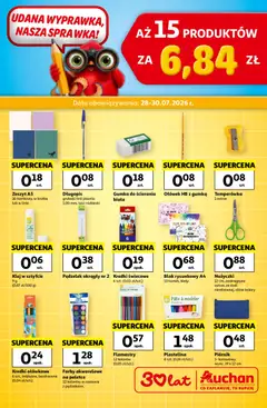Pogląd oferty "Auchan gazetka - Wyprawka Hipermarket" - ważna od 28.07.2026