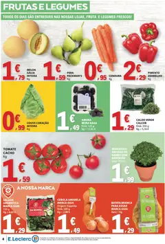 Pré-visualização E.Leclerc folheto válido de 18/06/2026 | Página: 4 | Produtos: Batata, Cenoura, Salada, Couve