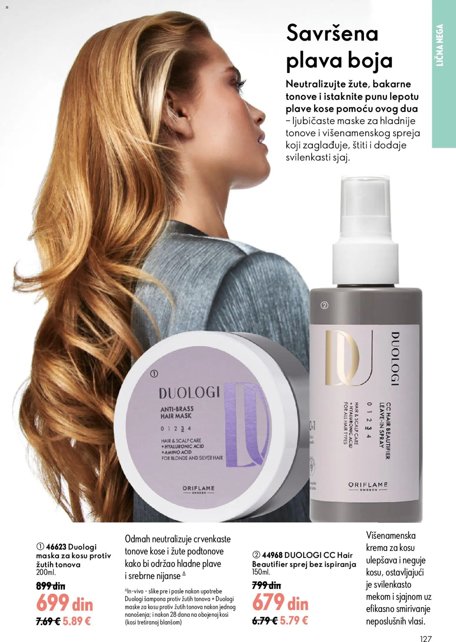 Oriflame katalog - važi od 26.08.2026 | Strana: 127 | Proizvode: Maska za kosu, Krema, Maska