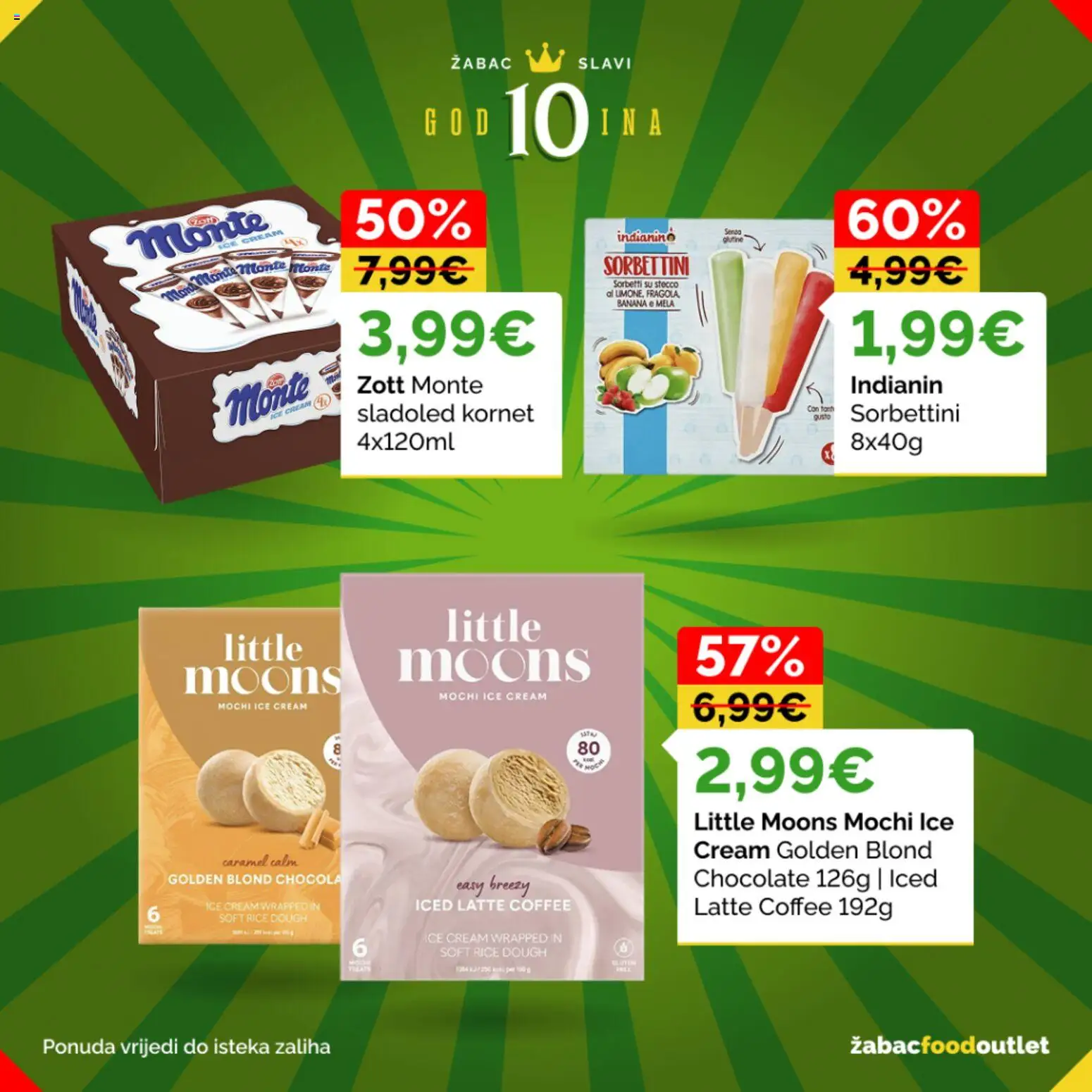 Žabac katalog | vrijedi od 01.06.2026 | Stranica: 32 | Proizvodi: Sladoled, Kornet