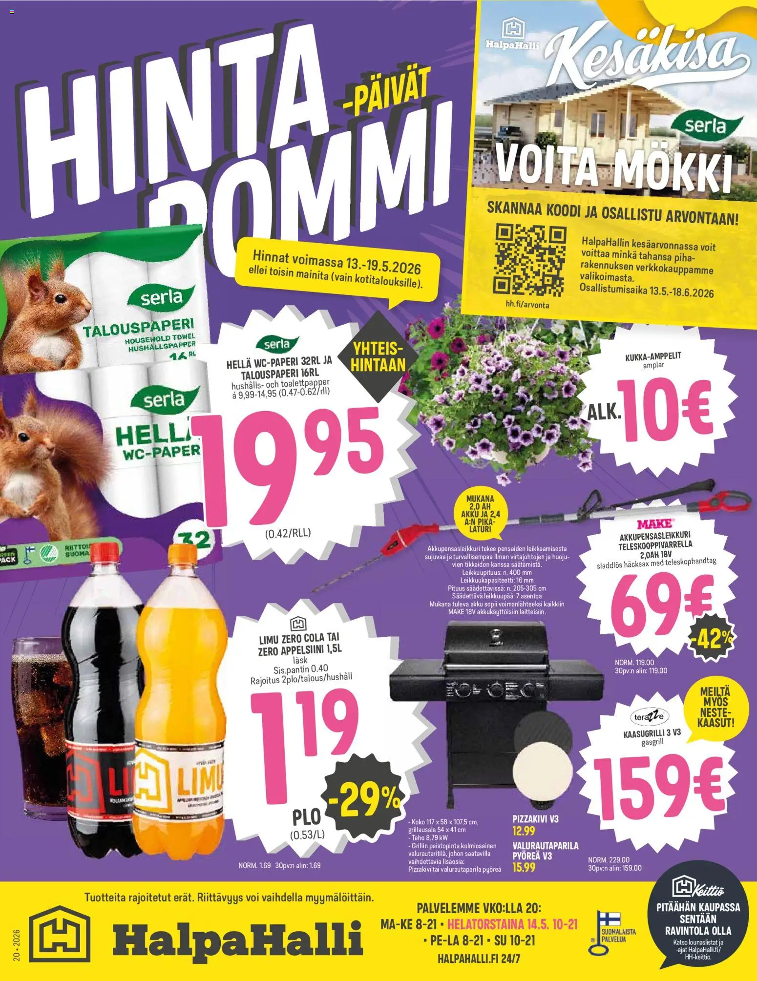 Halpa Halli tarjoukset – voimassa 13.05.2026 alkaen | Sivu: 1