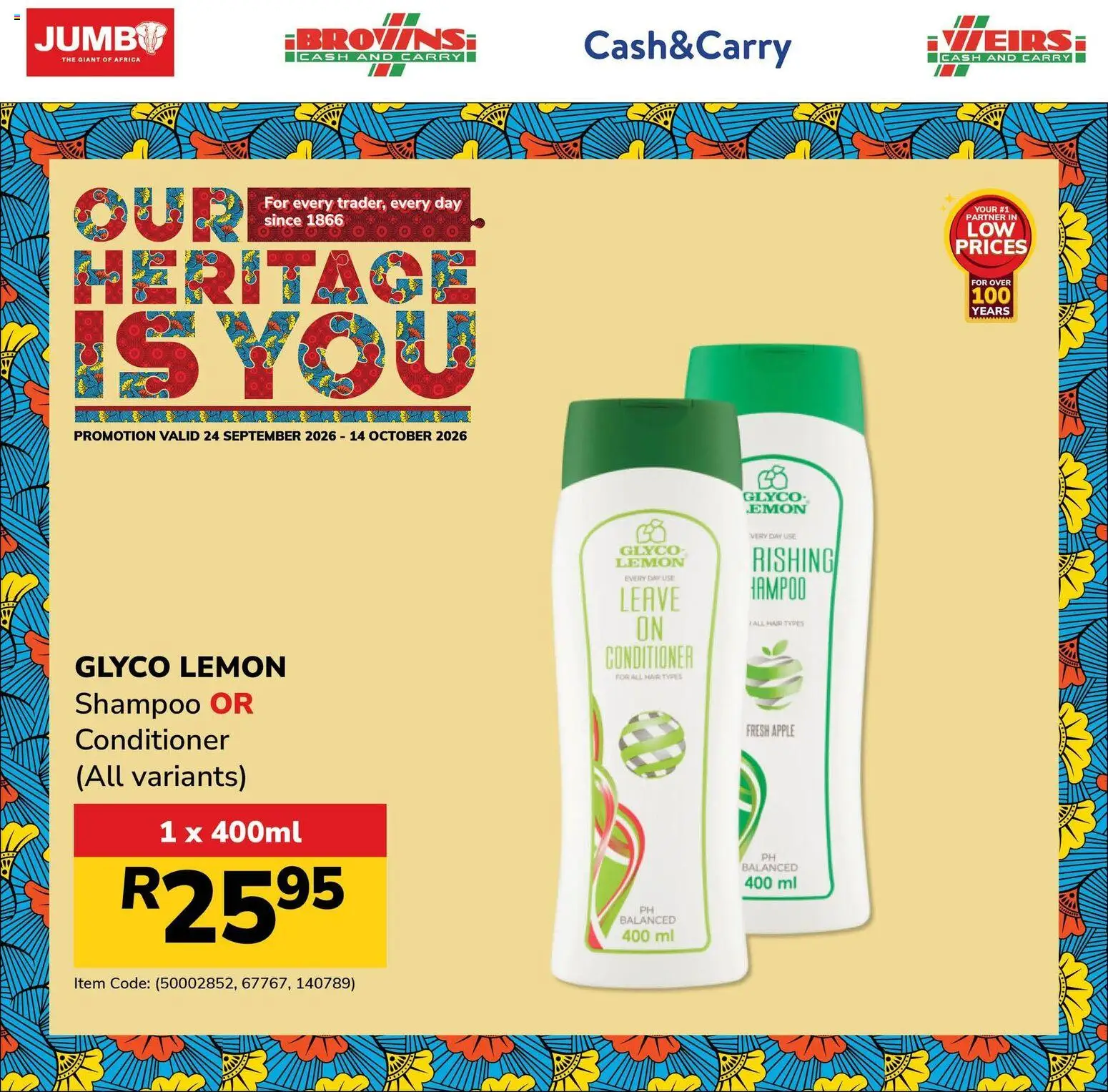 New Jumbo catalogue – valid from 08/10/2026 | Page: 1 | Products: Shampoo, Conditioner, Lemon
