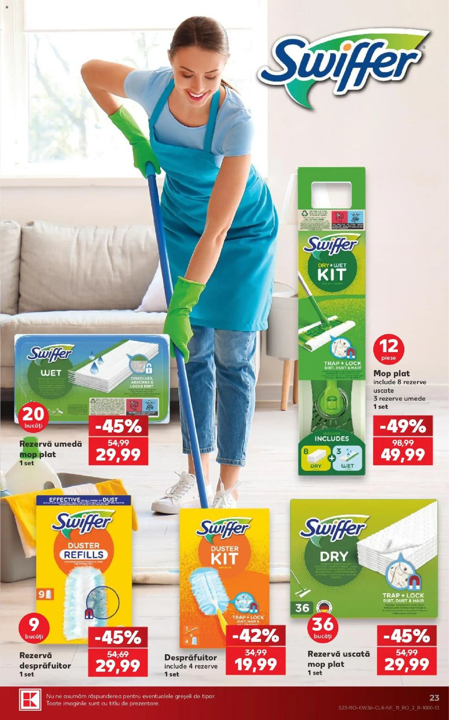 Noul catalog Kaufland – valabil de la 02.09.2026 | Pagină: 23 | Produse: Mop, Swiffer