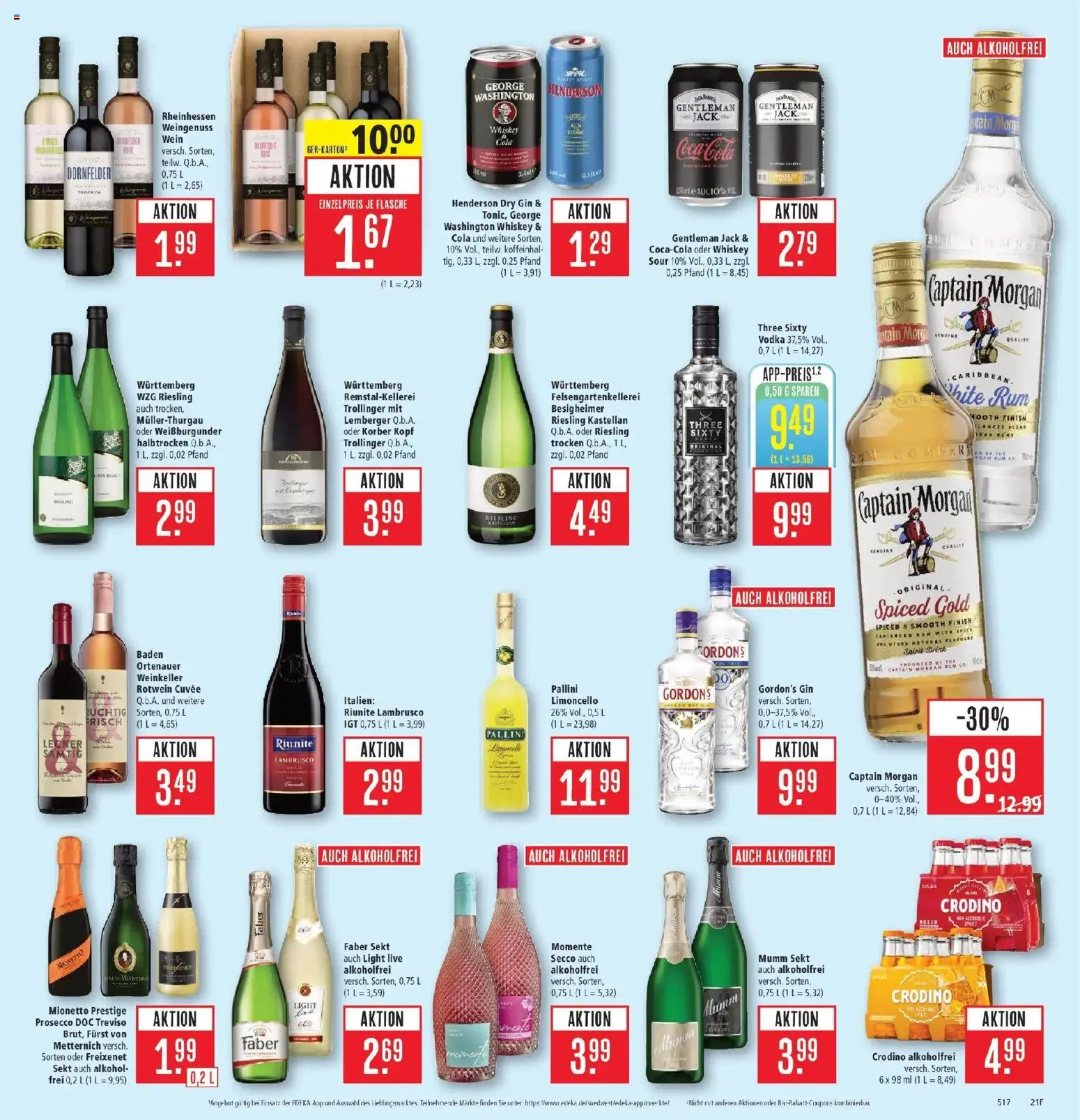 Marktkauf Prospekt Kirchheim – gültig ab 27.07.2026 | Seite: 29 | Produkte: Mumm sekt, Limoncello, Wein, Whiskey