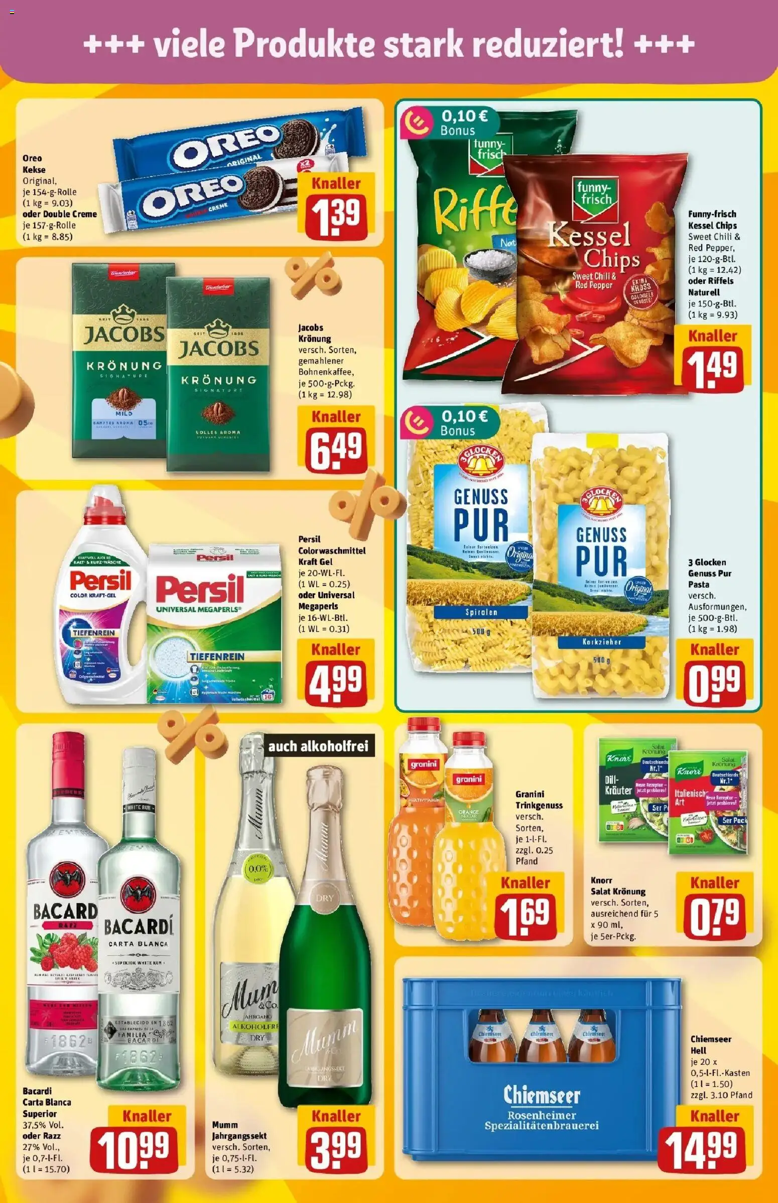 REWE Prospekt ab 17.08.2026 zum Blättern » Angebote | Seite: 5 | Produkte: Rum, Chili, Salat, Persil