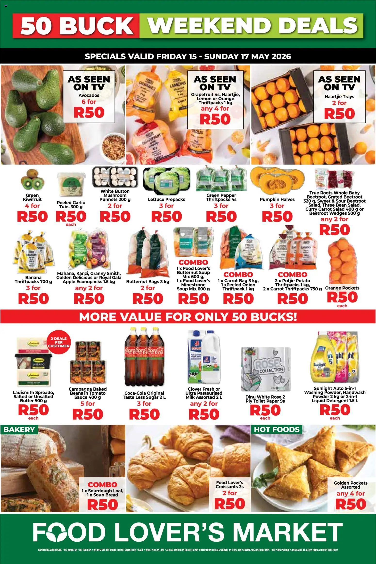 New Food Lover's Market catalogue – valid from 15.05.2026 | Page: 1 | Products: Oranges, Paper, Garlic, Lettuce