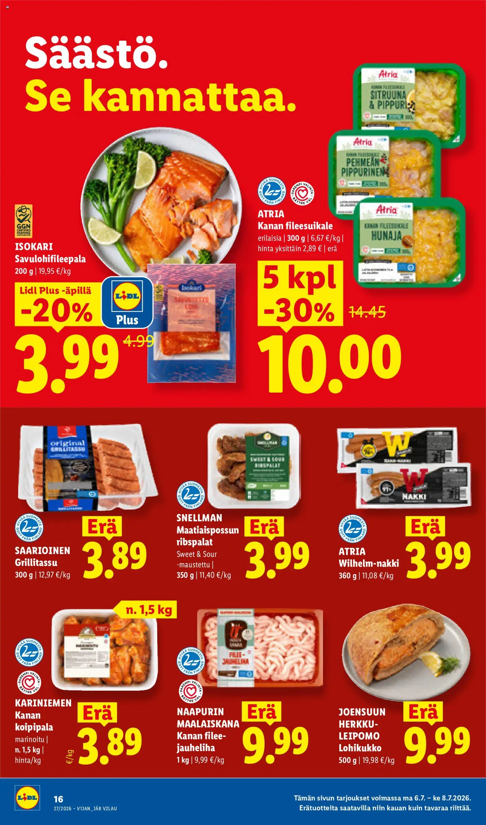 Lidl tarjoukset - Rovaniemi – voimassa 02/07/2026 alkaen | Sivu: 25 | Tuotteet: Leipomo, Jauheliha, Pippuri