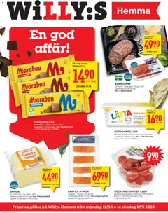 Willys erbjudanden Hemma - Förhandsvisning av reklamblad från butik Willys aktuell från 11.05.2026
