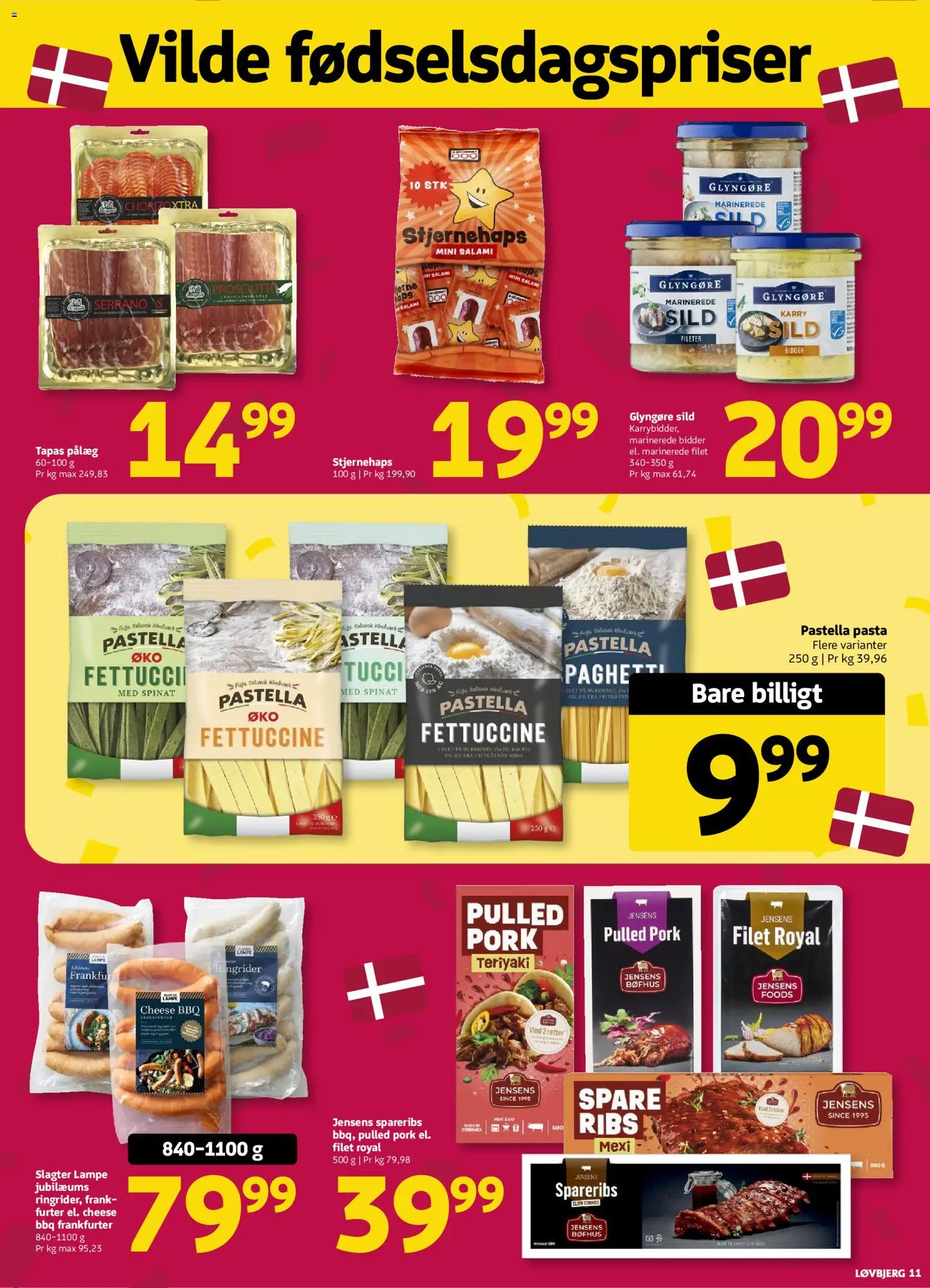 Løvbjerg tilbudsavis – gyldig fra 04/09/2026 | Side: 11 | Produkter: Karry, Pasta, Lampe, Spareribs