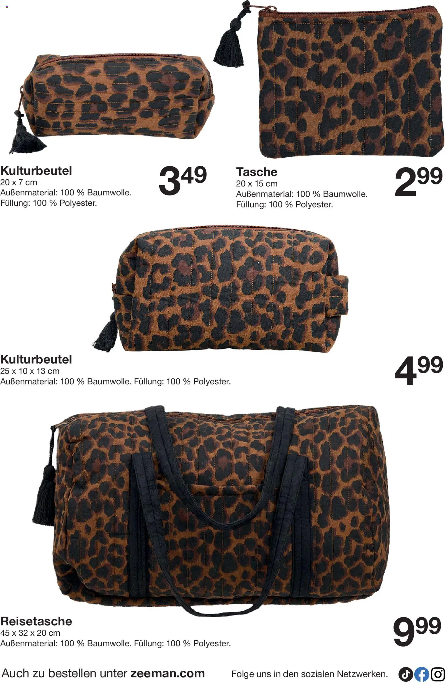 Zeeman Aktueller Prospekt – gültig ab 01.08.2026 | Seite: 2 | Produkte: Tasche, Reisetasche