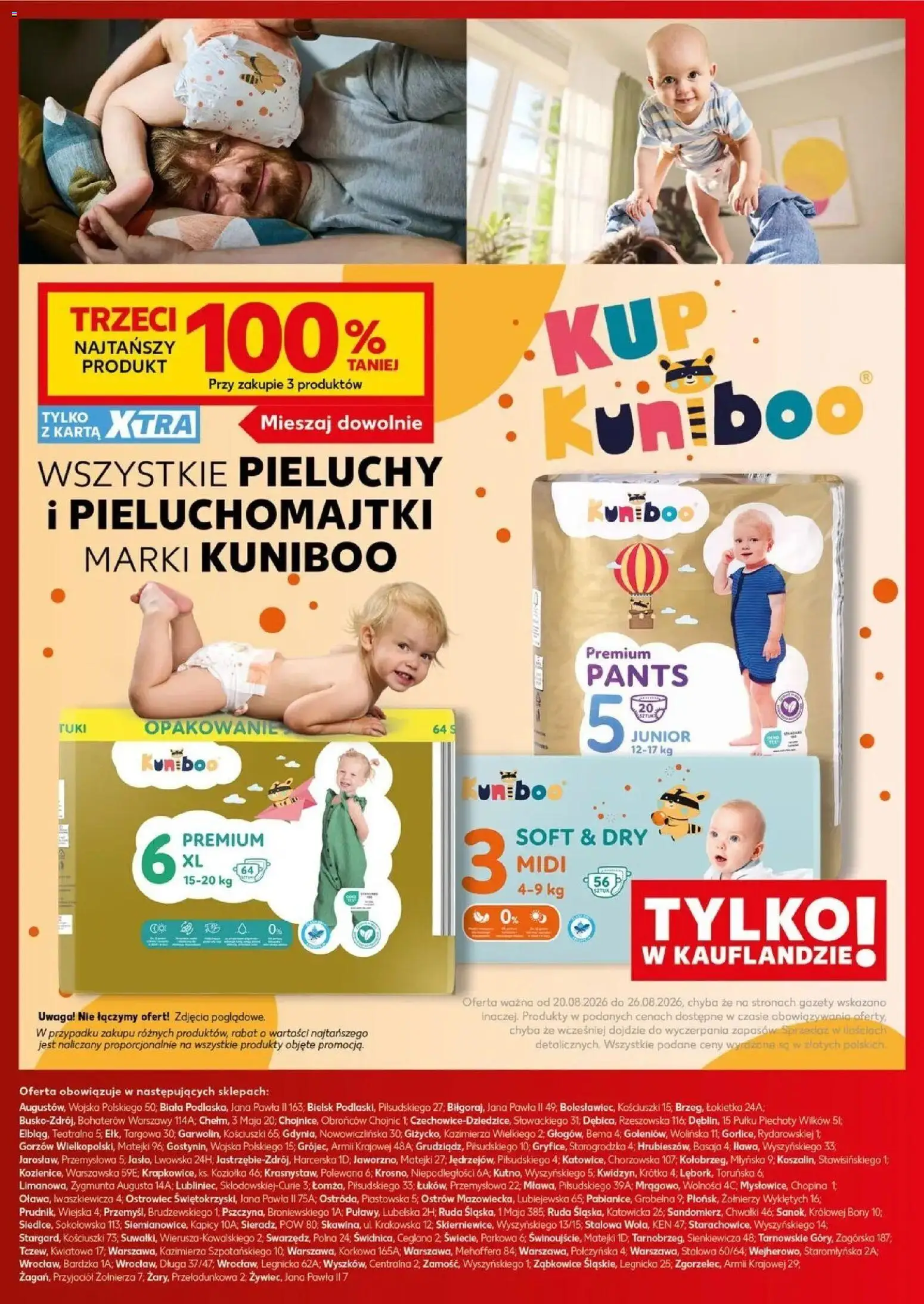 Kaufland gazetka - Mocny start od 24.08.2026 - od jutra PDF | Strona: 30 | Produkty: Karta, Gazety, Pieluchomajtki, Pieluchy