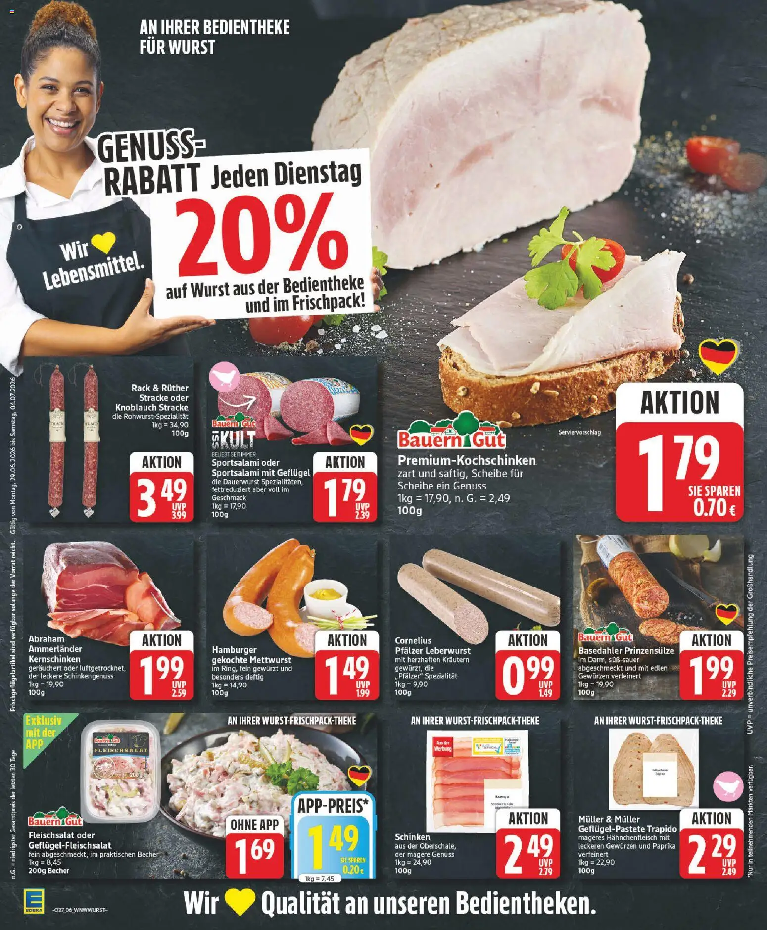 Elli Markt Prospekt Rietberg – gültig ab 29.06.2026 | Seite: 6 | Produkte: Paprika, Wurst, Knoblauch, Schinken