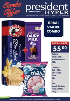 President Hyper specials catalogue – valid from 07.04.2026 | Page: 6 | Products: Milk, Biscuits, Chocolate, Stock